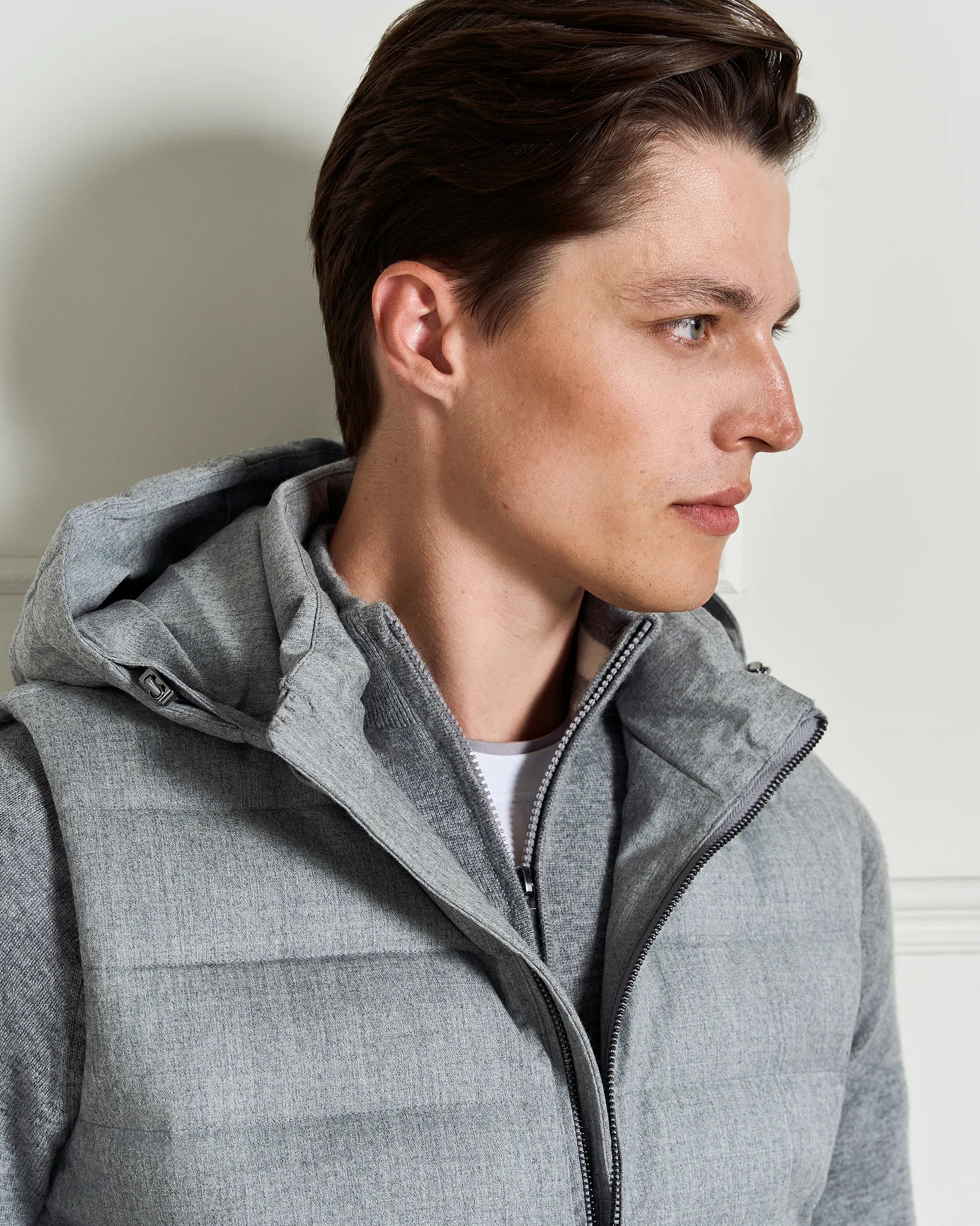 St Moritz Wool Vest - St Moritz Wool Vest Light Grey