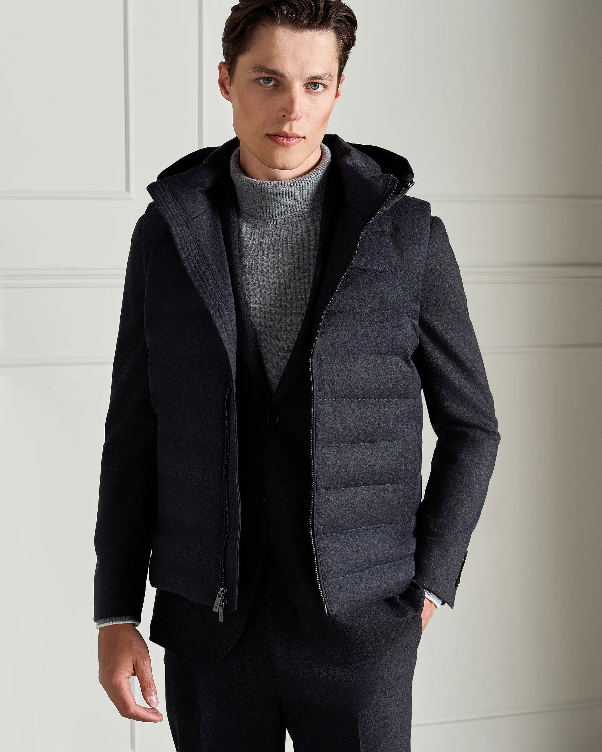 St Moritz Wool Vest - St Moritz Wool Vest Charcoal