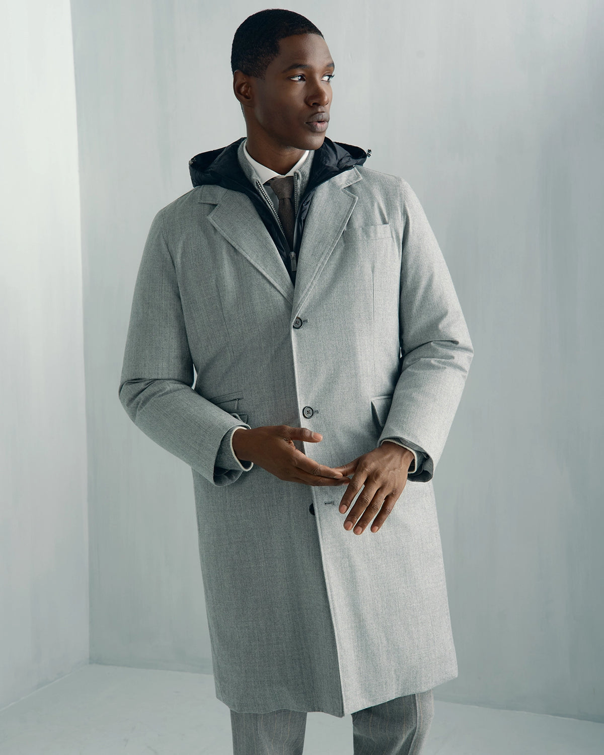 St. Moritz Overcoat - St. Moritz Overcoat Light Grey