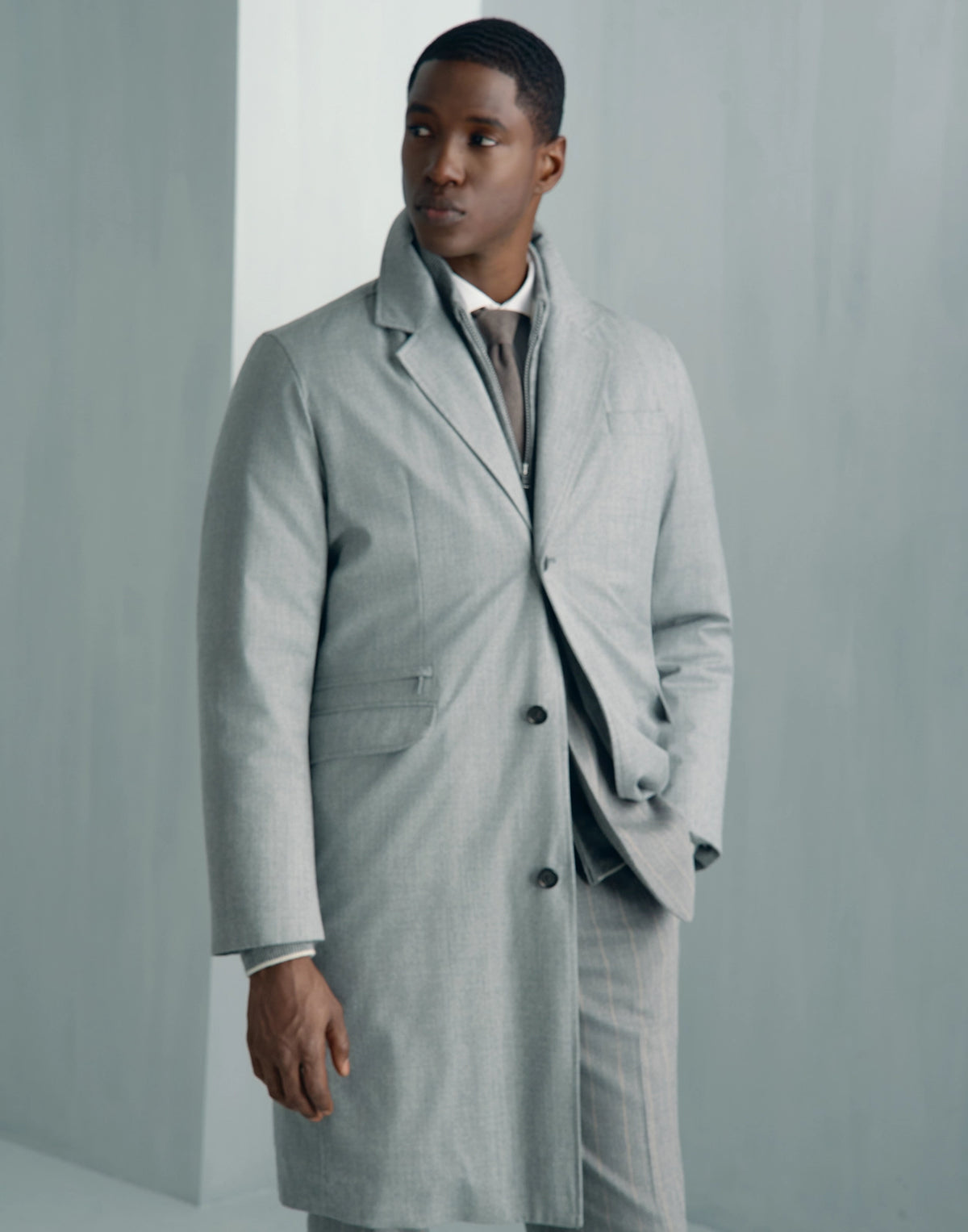 St. Moritz Overcoat - St. Moritz Overcoat Light Grey