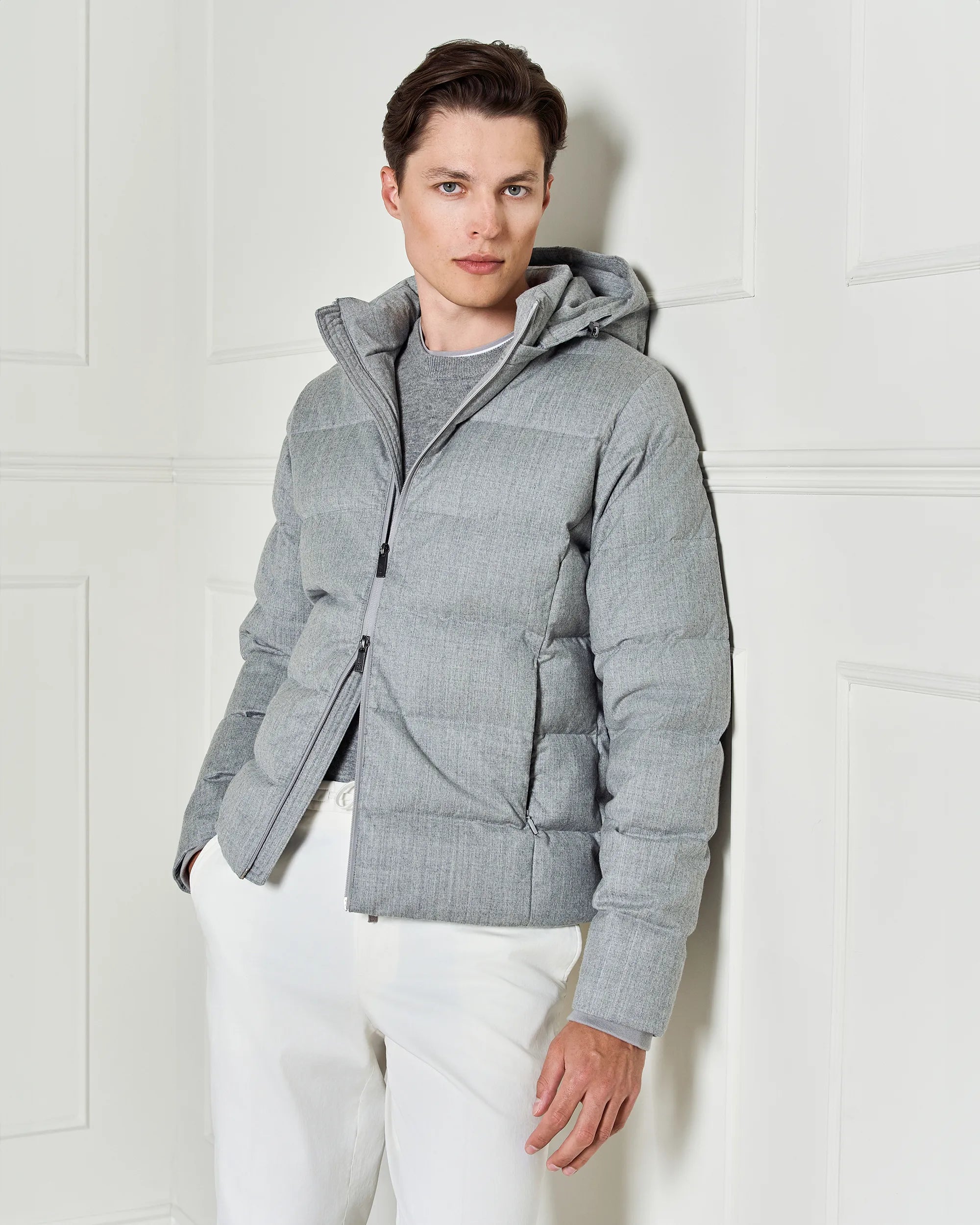 St Moritz Wool Jacket - St Moritz Wool Jacket Light Grey