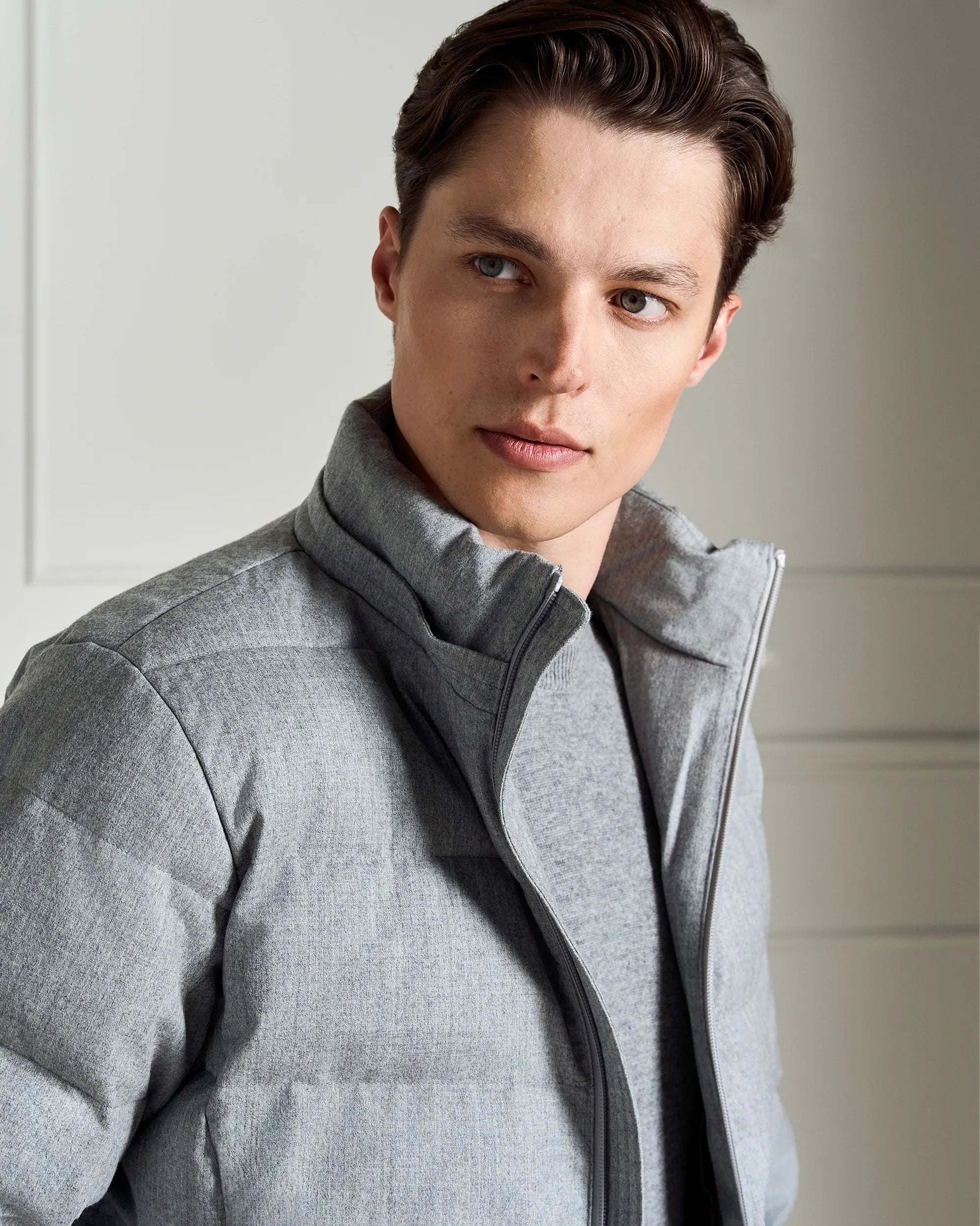 St Moritz Wool Jacket - St Moritz Wool Jacket Light Grey