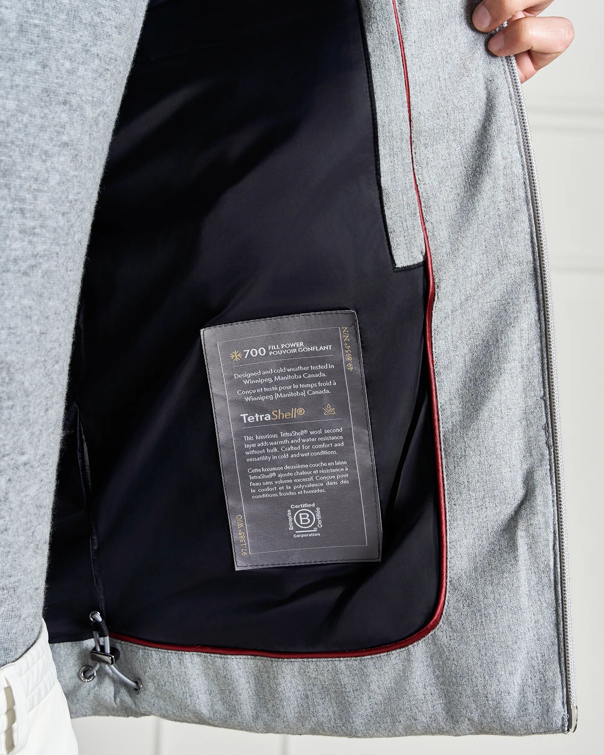 St Moritz Wool Jacket - St Moritz Wool Jacket Light Grey