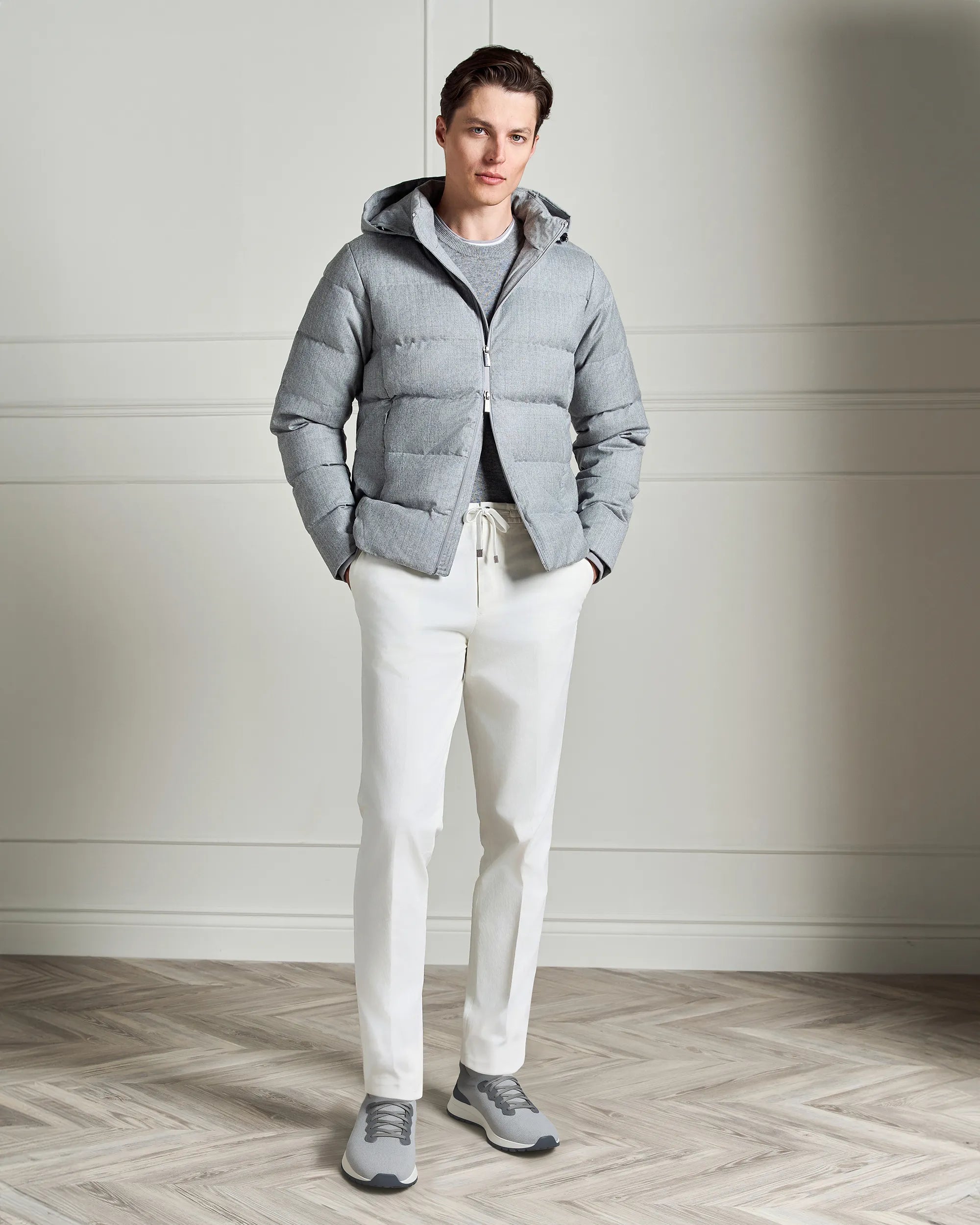 St Moritz Wool Jacket - St Moritz Wool Jacket Light Grey
