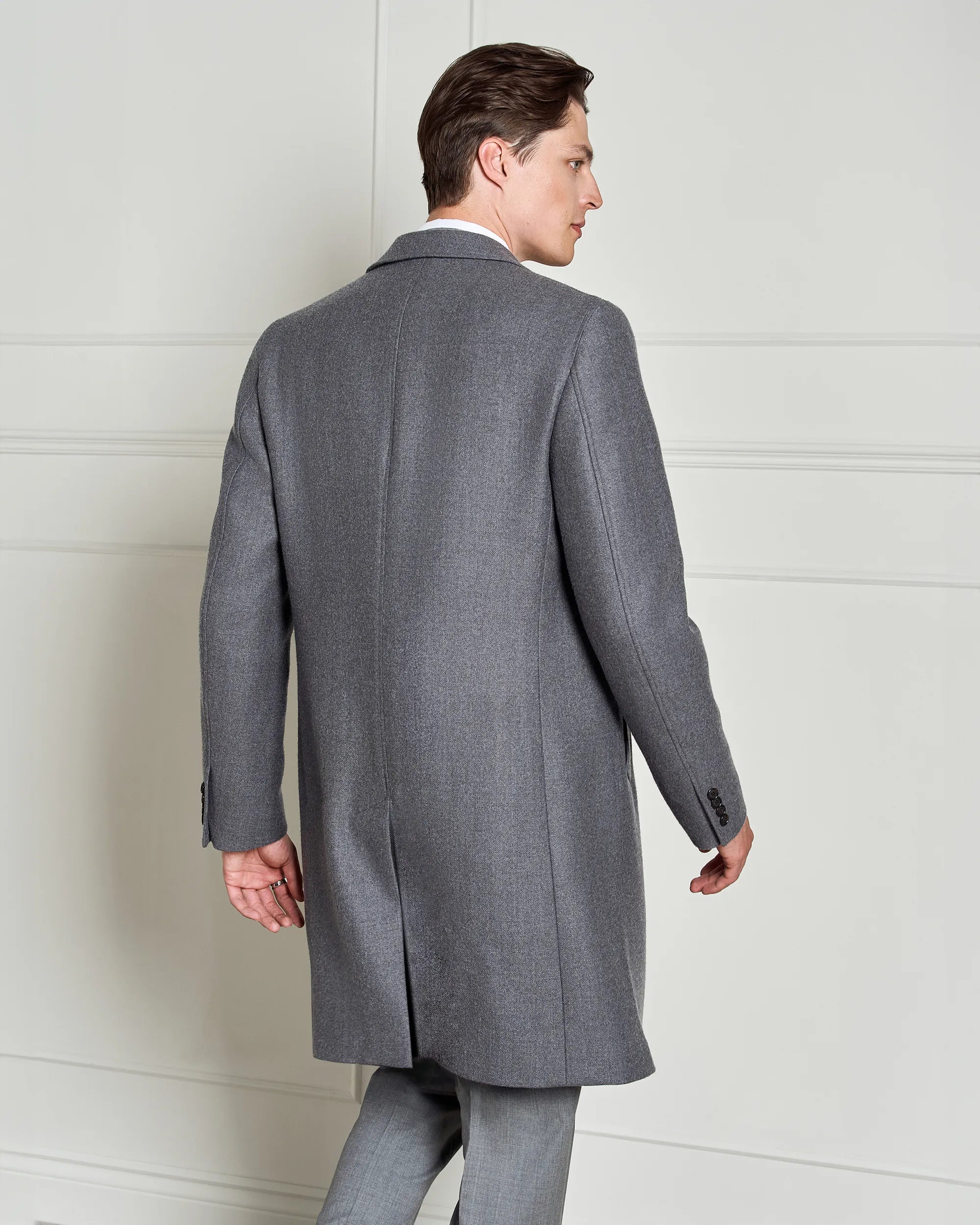 Milano Wool Overcoat - Milano Wool Overcoat Grey