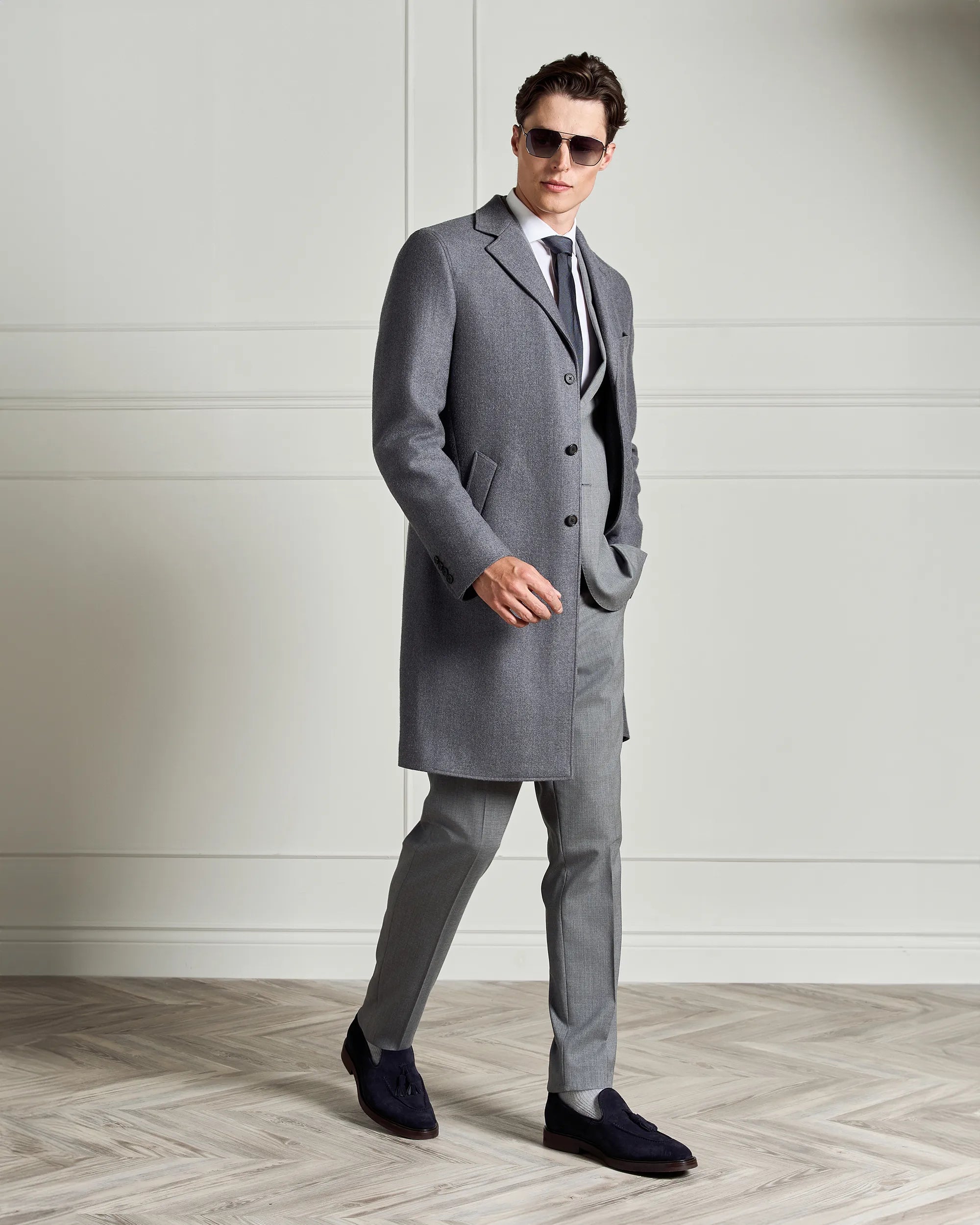 Milano Wool Overcoat - Milano Wool Overcoat Grey