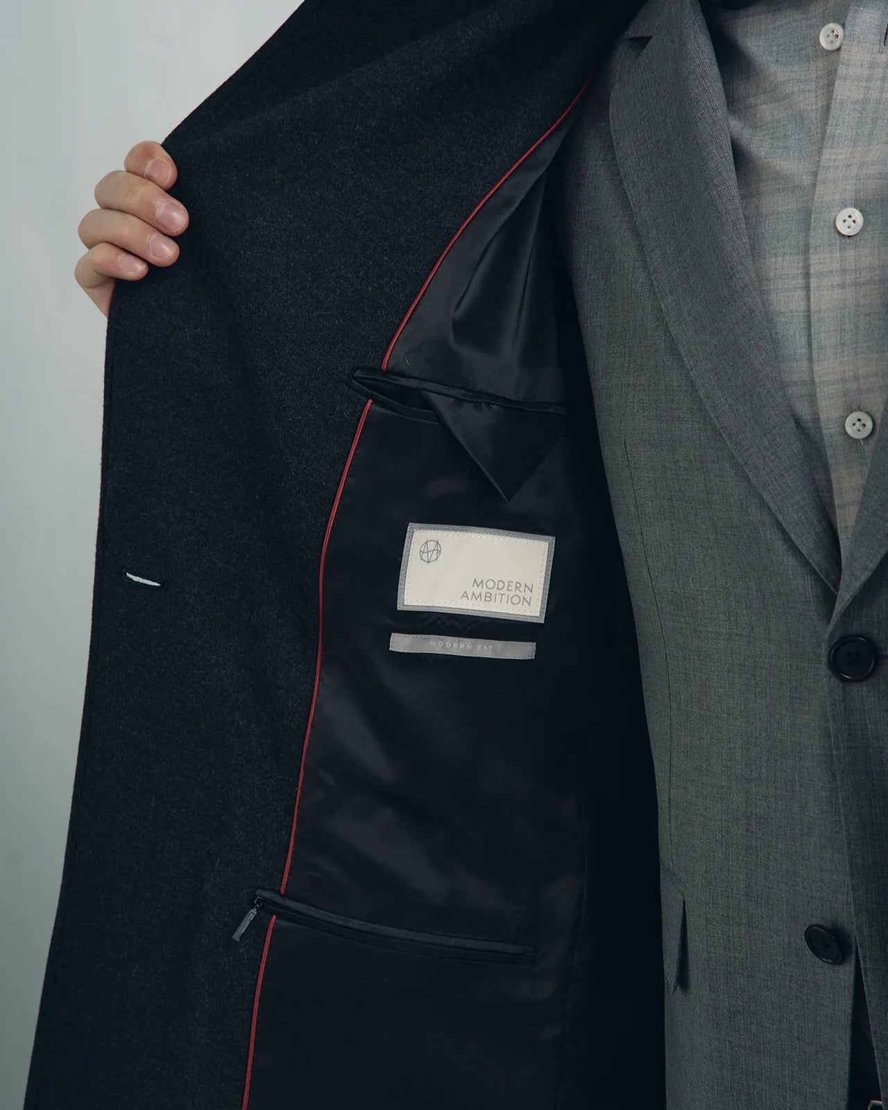 Palermo Wool Overcoat - Palermo Wool Overcoat Charcoal