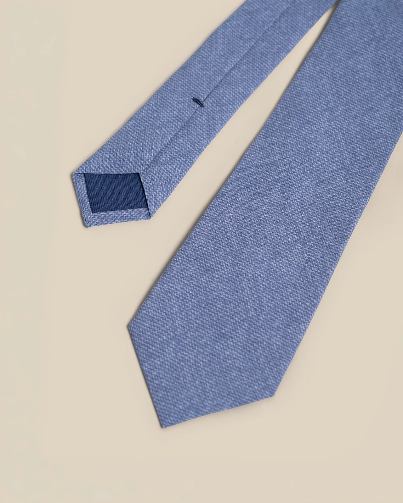Silk Tie - Silk Tie Blue Texture Print