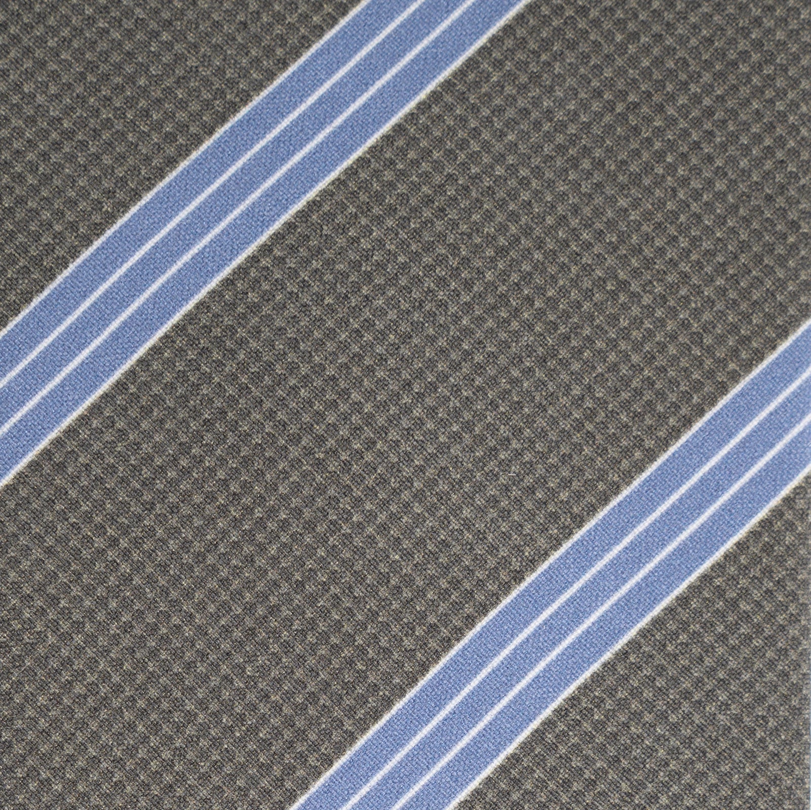 Silk Tie - Silk Tie Olive Bar Stripe