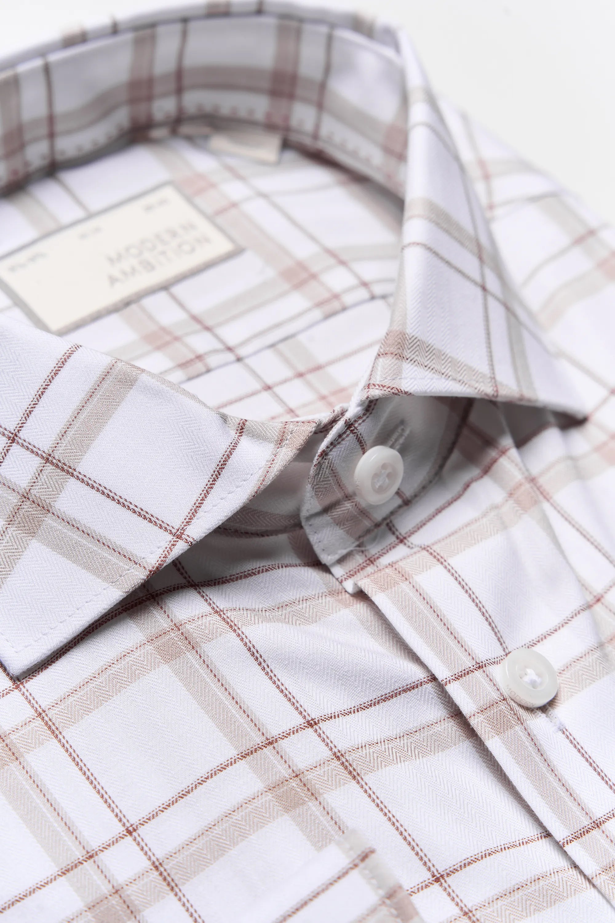 Performance Cotton Plaid Shirt - Performance Cotton Plaid Shirt Brown Plaid