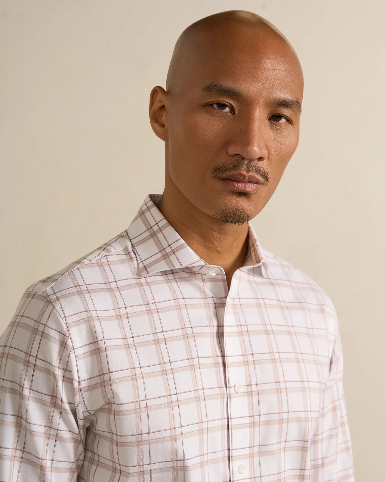Performance Cotton Plaid Shirt - Performance Cotton Plaid Shirt Brown Plaid