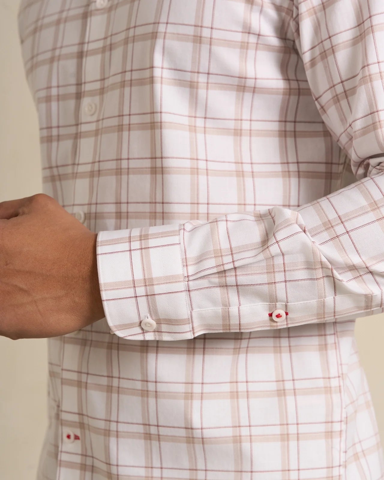Performance Cotton Plaid Shirt - Performance Cotton Plaid Shirt Brown Plaid