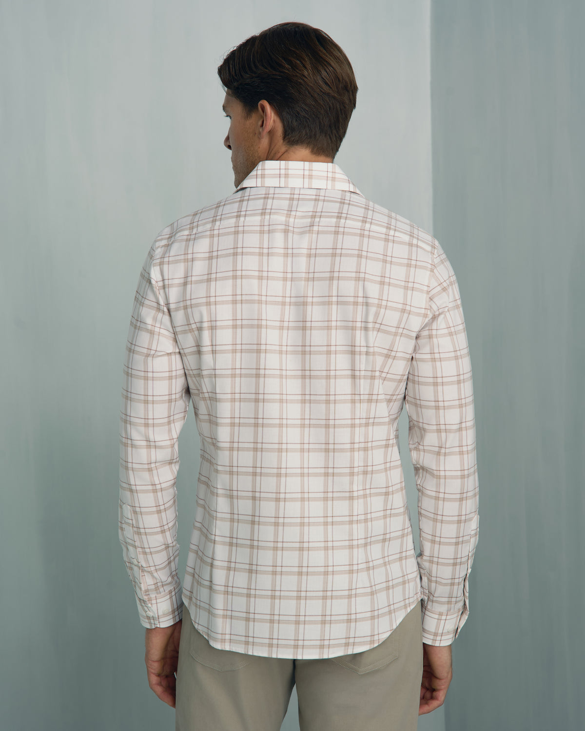 Performance Cotton Plaid Shirt - Performance Cotton Plaid Shirt Brown Plaid