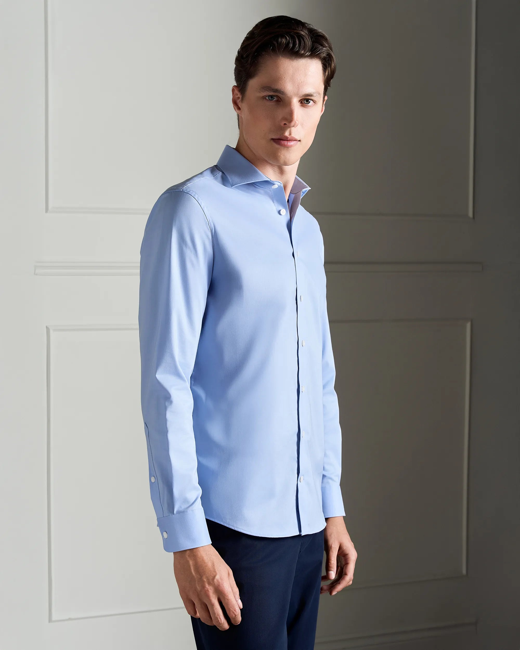 Performance Cotton Everyday Shirt - Performance Cotton Everyday Shirt Sky Blue