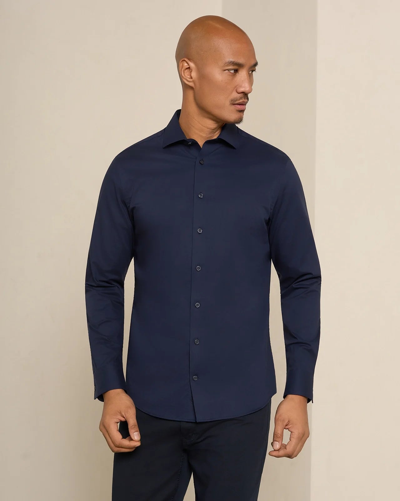 Performance Cotton Everyday Shirt - Performance Cotton Everyday Shirt Navy