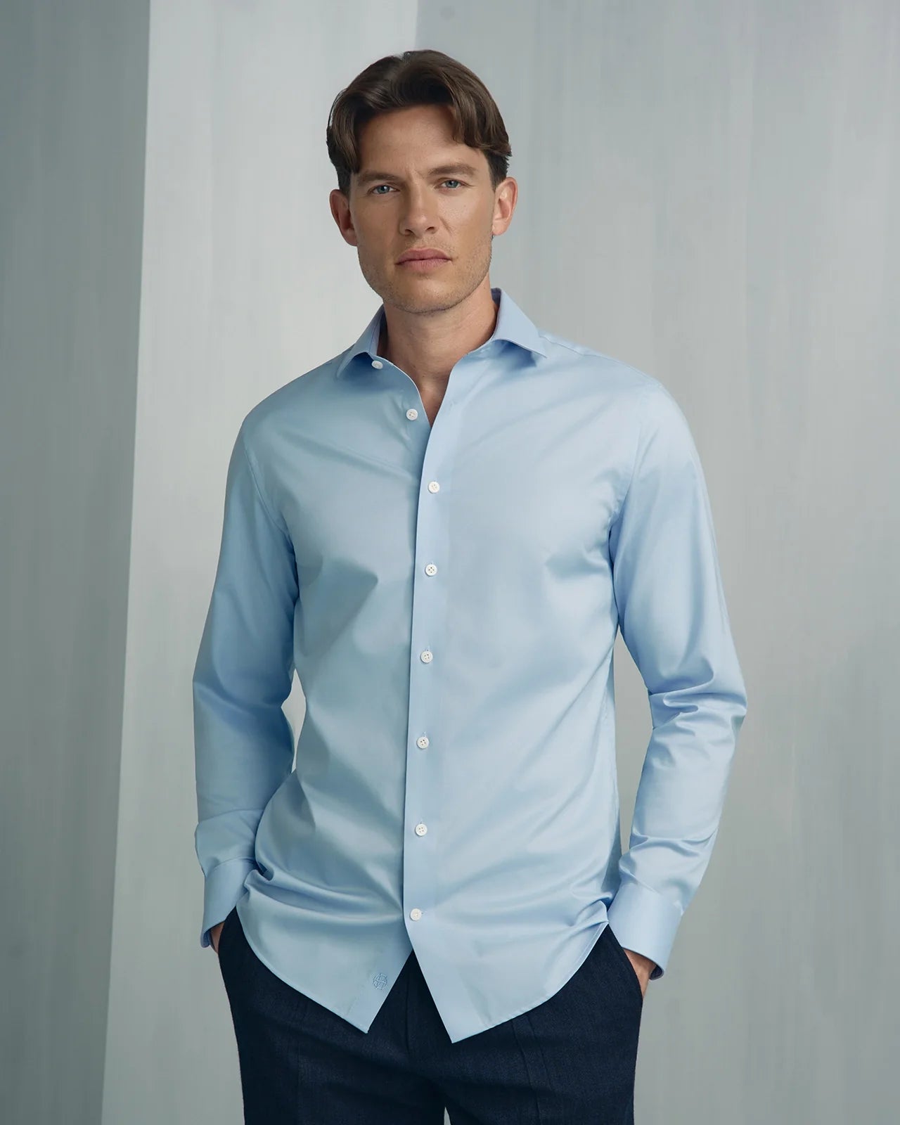Performance Cotton Everyday Shirt - Performance Cotton Everyday Shirt Sky Blue