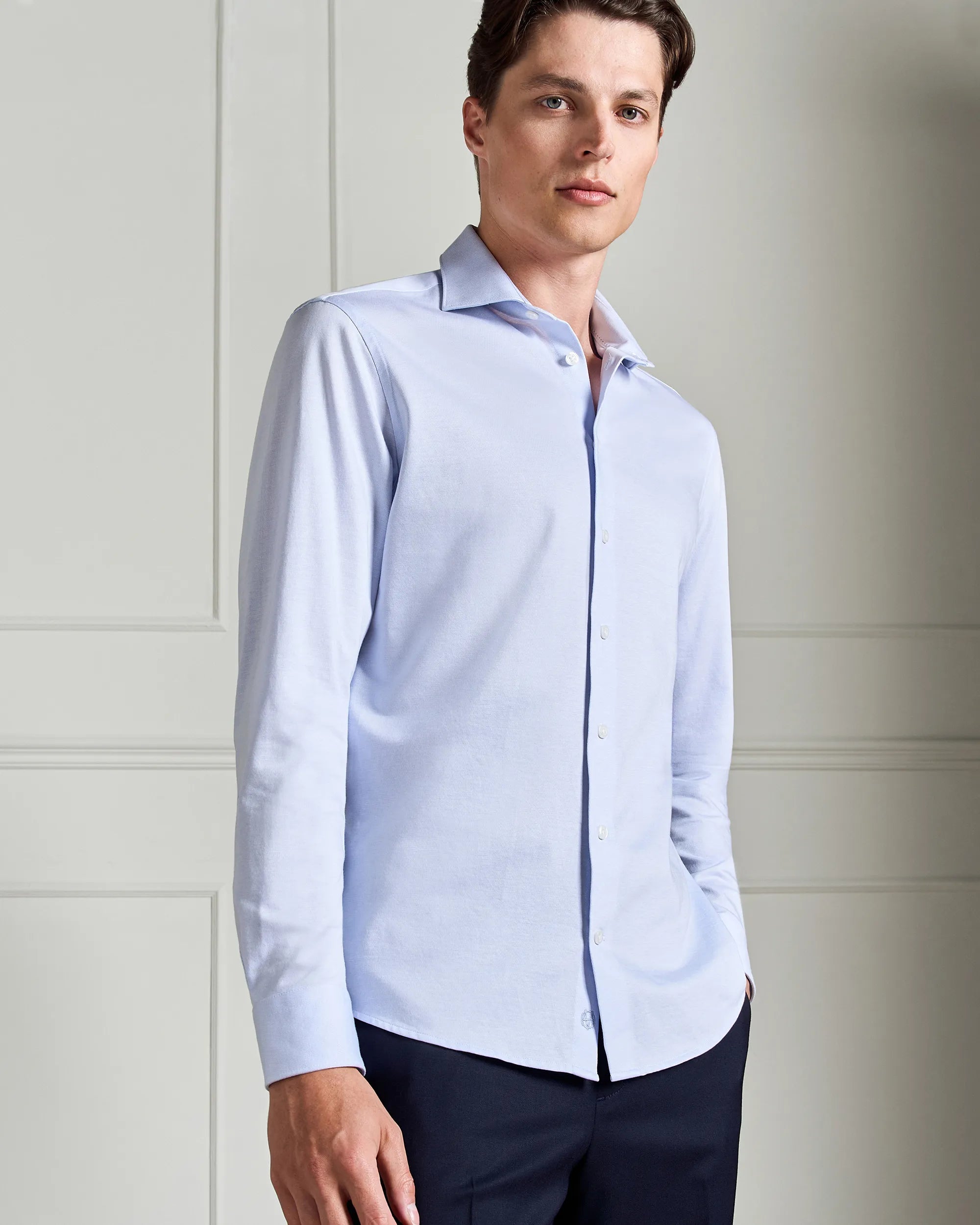 Performance Cotton Shirt - Performance Cotton Shirt Blue