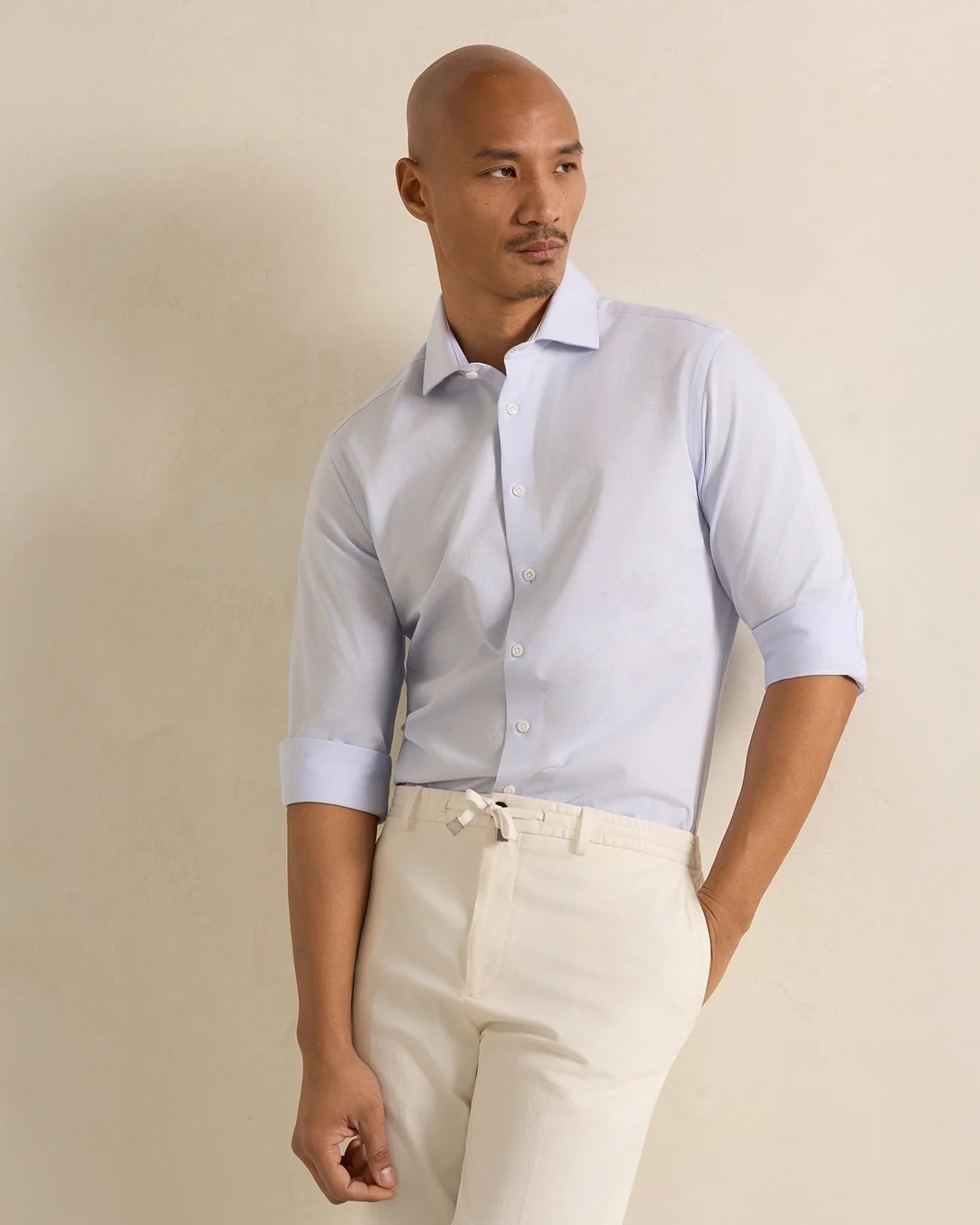 Performance Cotton Shirt - Performance Cotton Shirt Blue