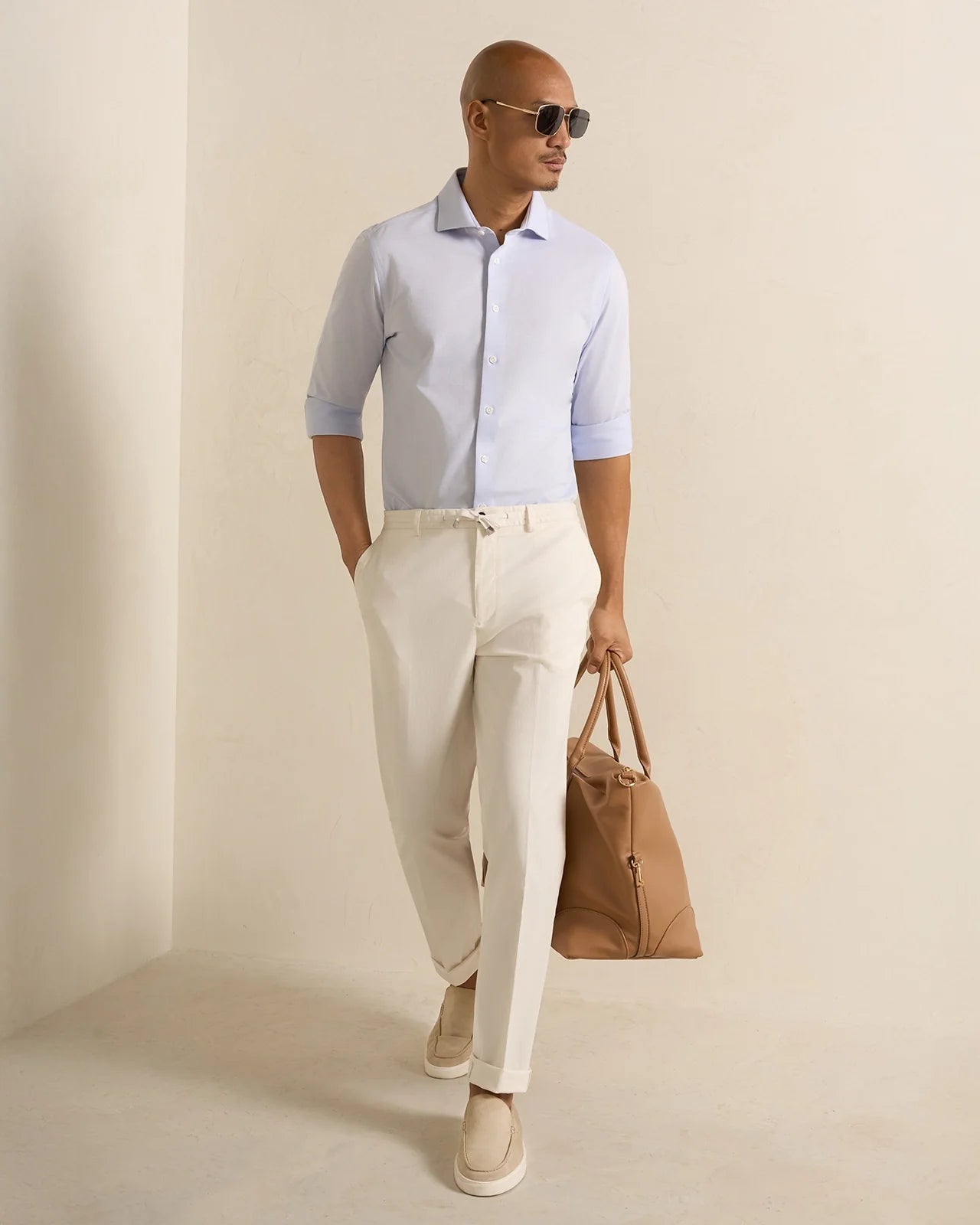 Performance Cotton Shirt - Performance Cotton Shirt Blue