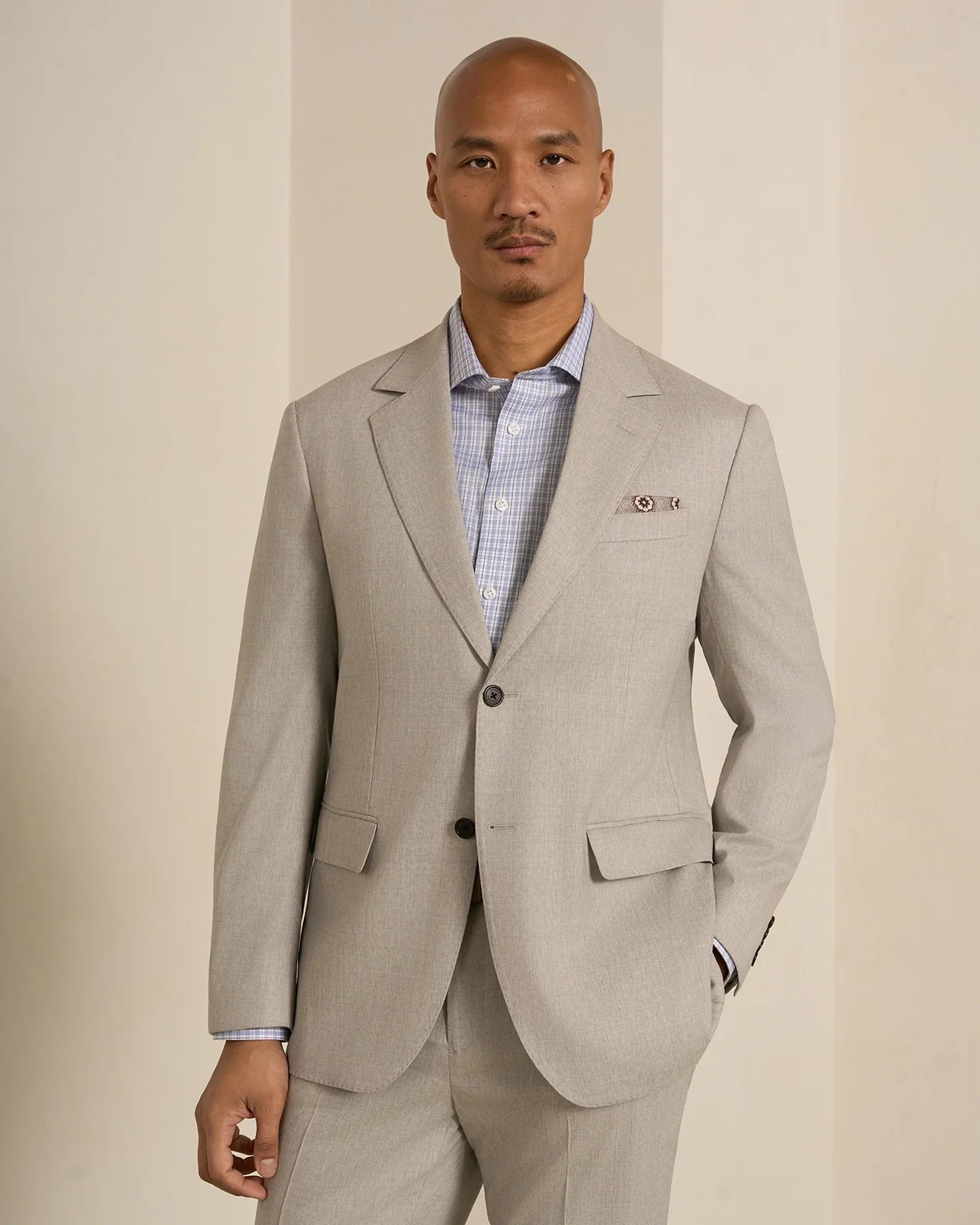 Performance Cotton Check Shirt - Performance Cotton Check Shirt Navy Check
