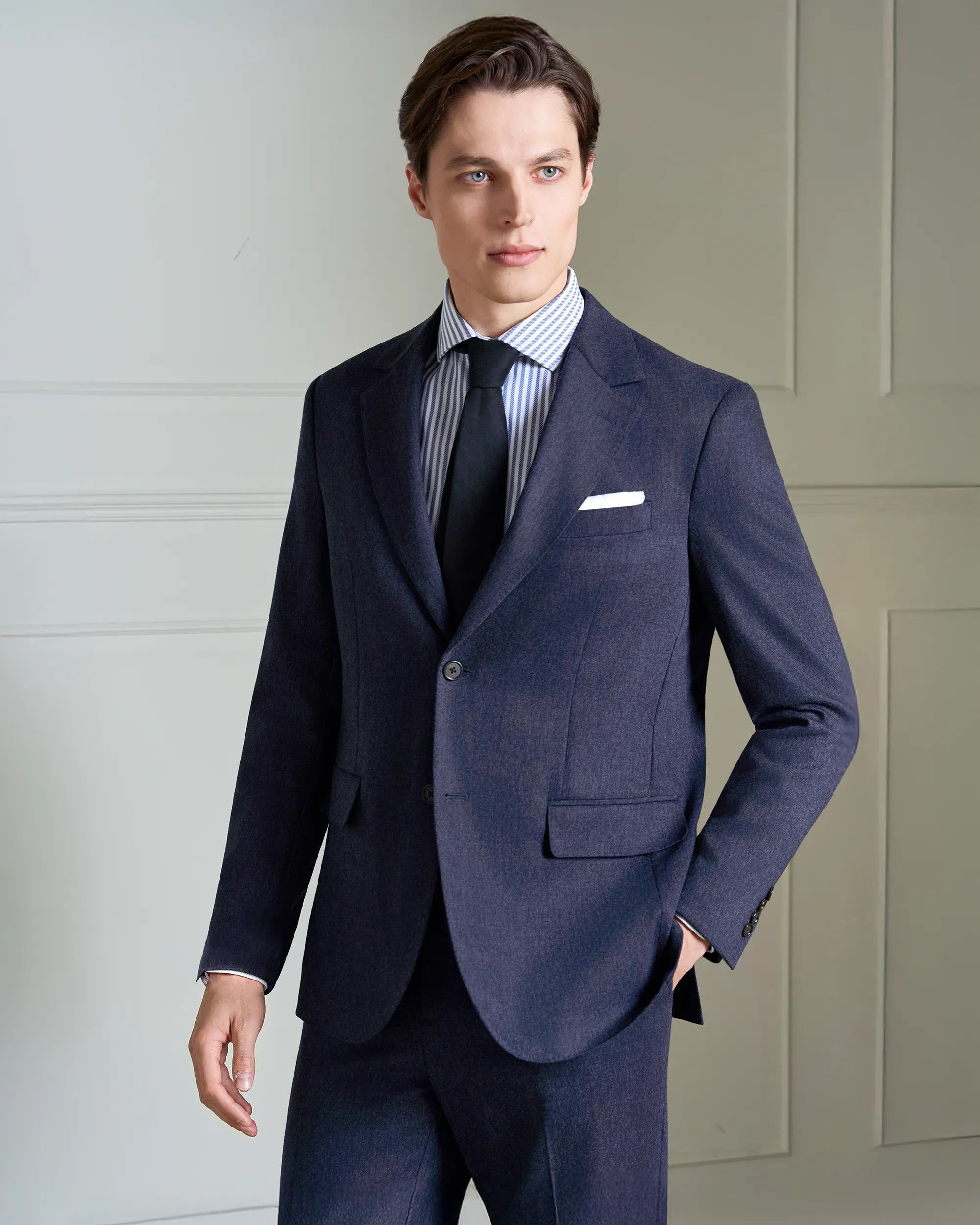 Yorkville Wool Cashmere Fooler Jacket - Yorkville Wool Cashmere Fooler Jacket Navy