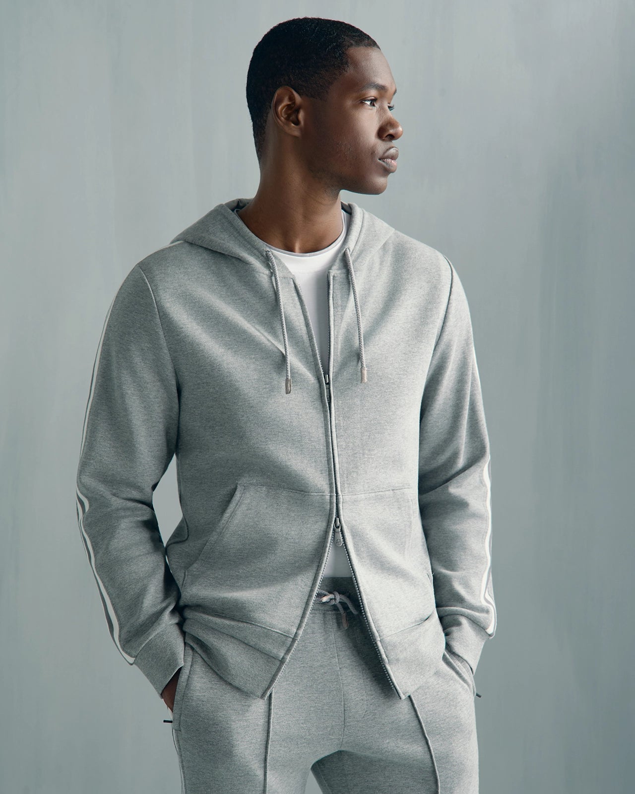 Whistler Travel Full Zip Hoodie - Whistler Travel Full Zip Hoodie Grey