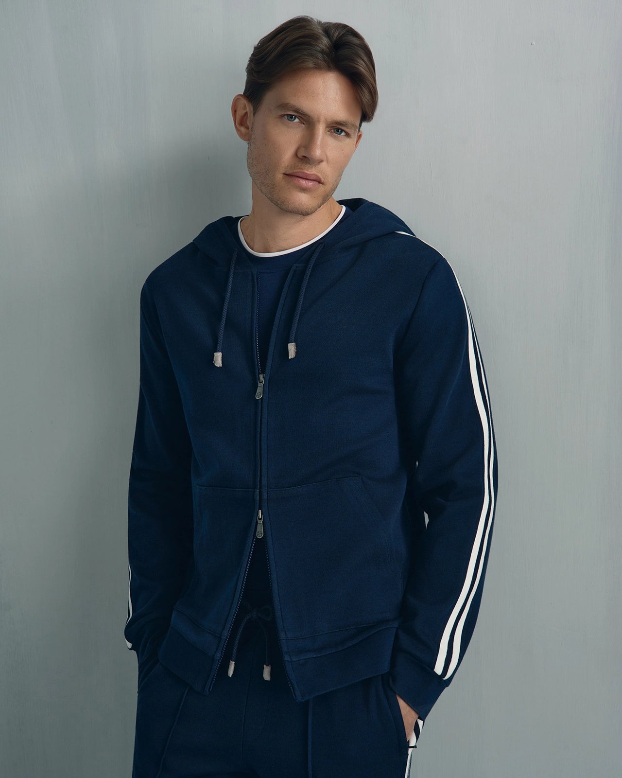Whistler Travel Full Zip Hoodie - Whistler Travel Full Zip Hoodie Navy