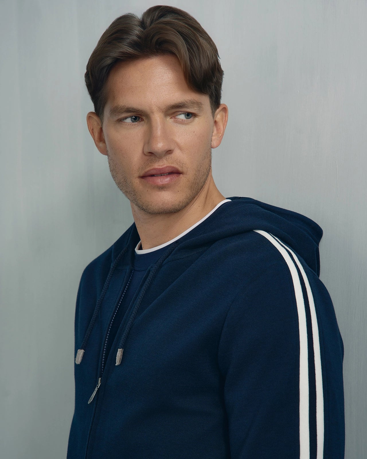 Whistler Travel Full Zip Hoodie - Whistler Travel Full Zip Hoodie Navy