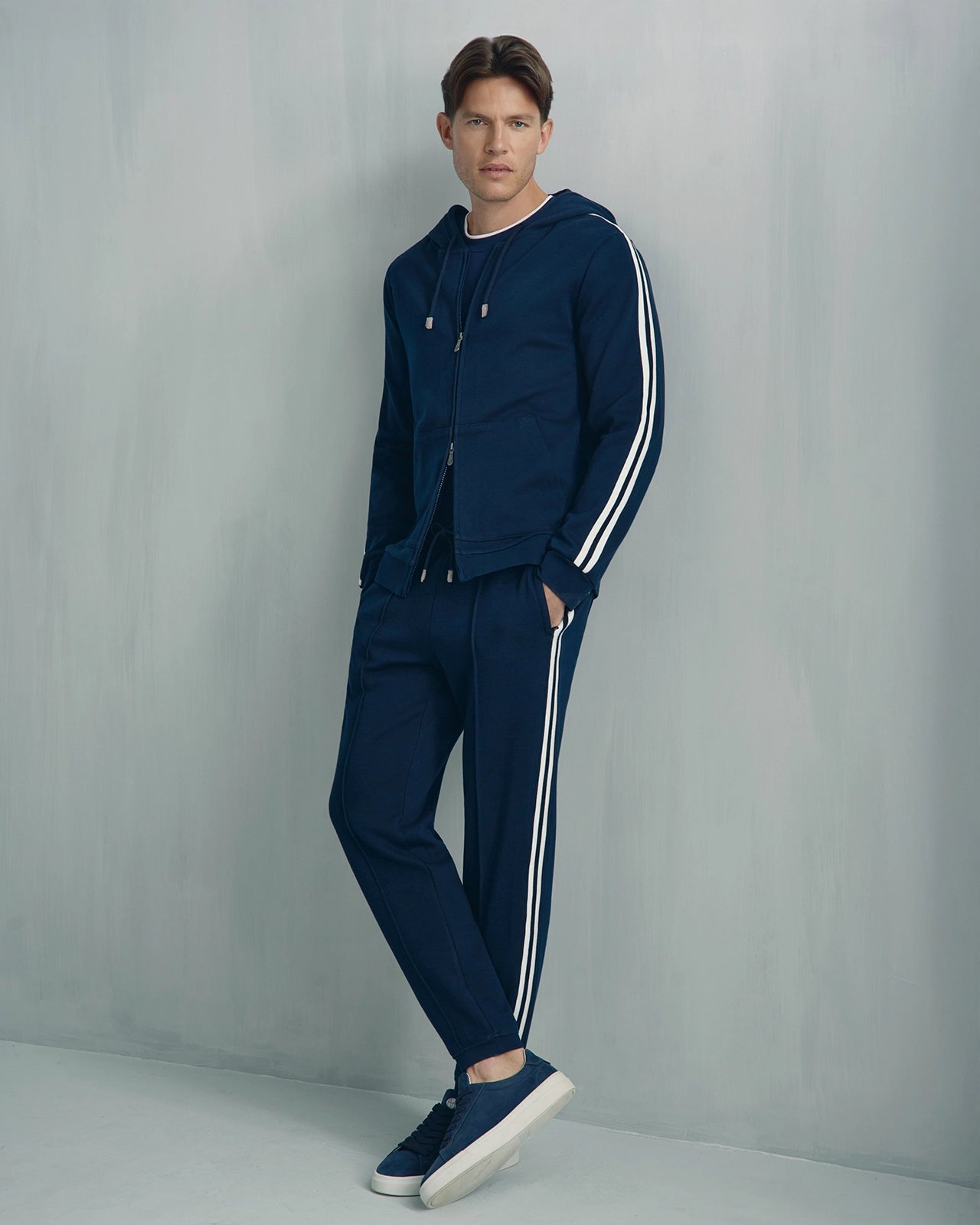Whistler Travel Full Zip Hoodie - Whistler Travel Full Zip Hoodie Navy