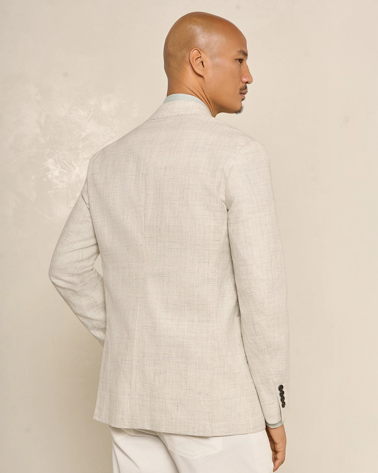 Yorkville Cotton Linen Check Jacket - Yorkville Cotton Linen Check Jacket Olive Check