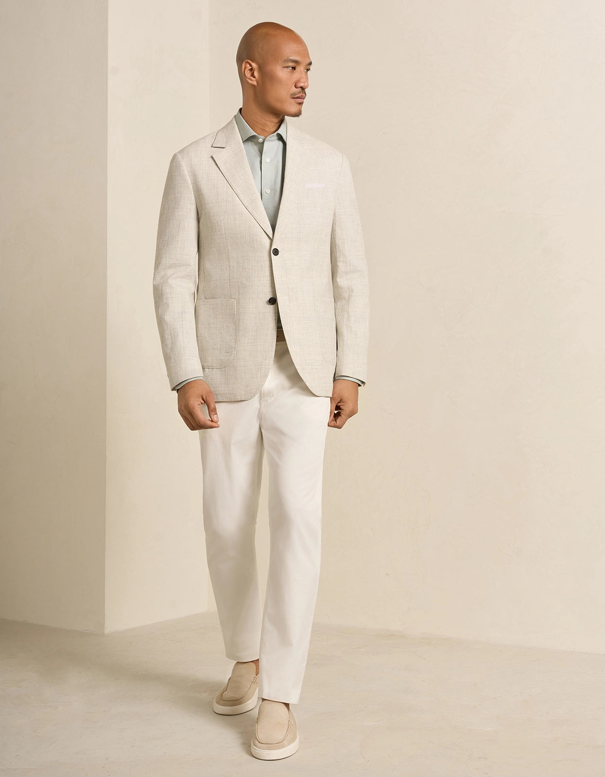 Yorkville Cotton Linen Check Jacket - Yorkville Cotton Linen Check Jacket Olive Check