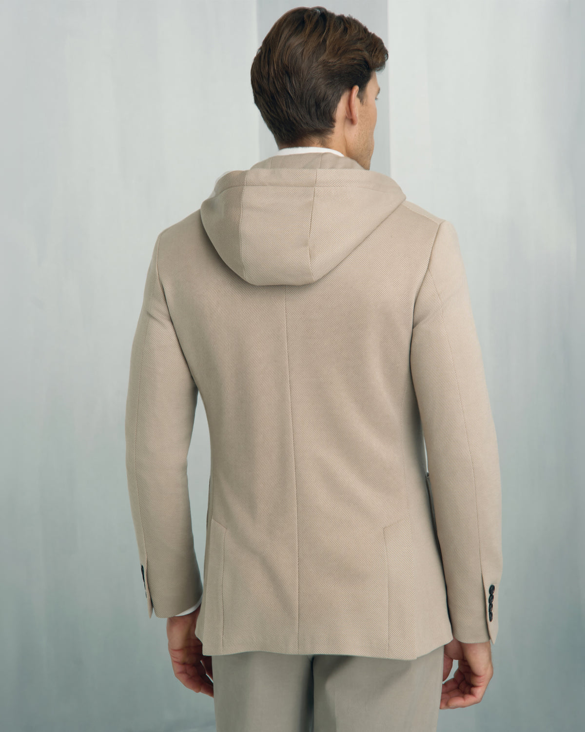 Yorkville Jersey Hooded Jacket - Yorkville Jersey Hooded Jacket Light Brown