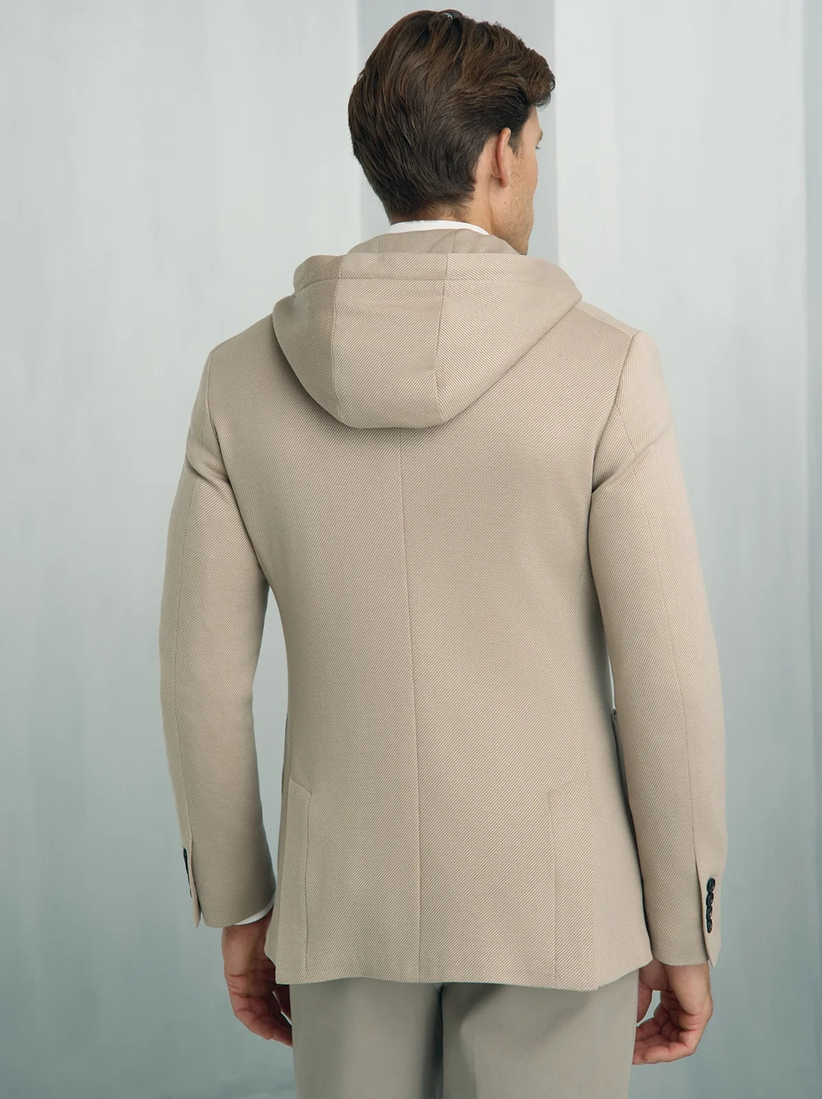 Yorkville Jersey Hooded Jacket - Yorkville Jersey Hooded Jacket Light Brown