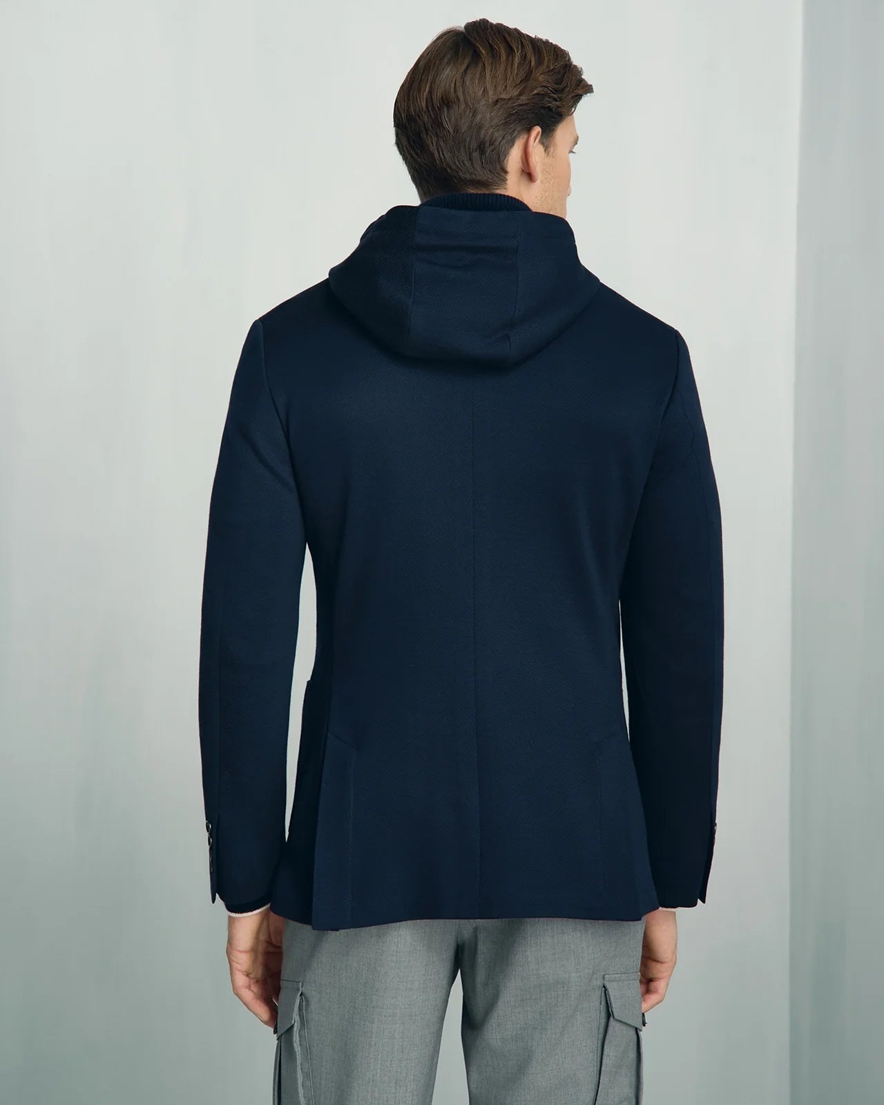 Yorkville Jersey Hooded Jacket - Yorkville Jersey Hooded Jacket Navy