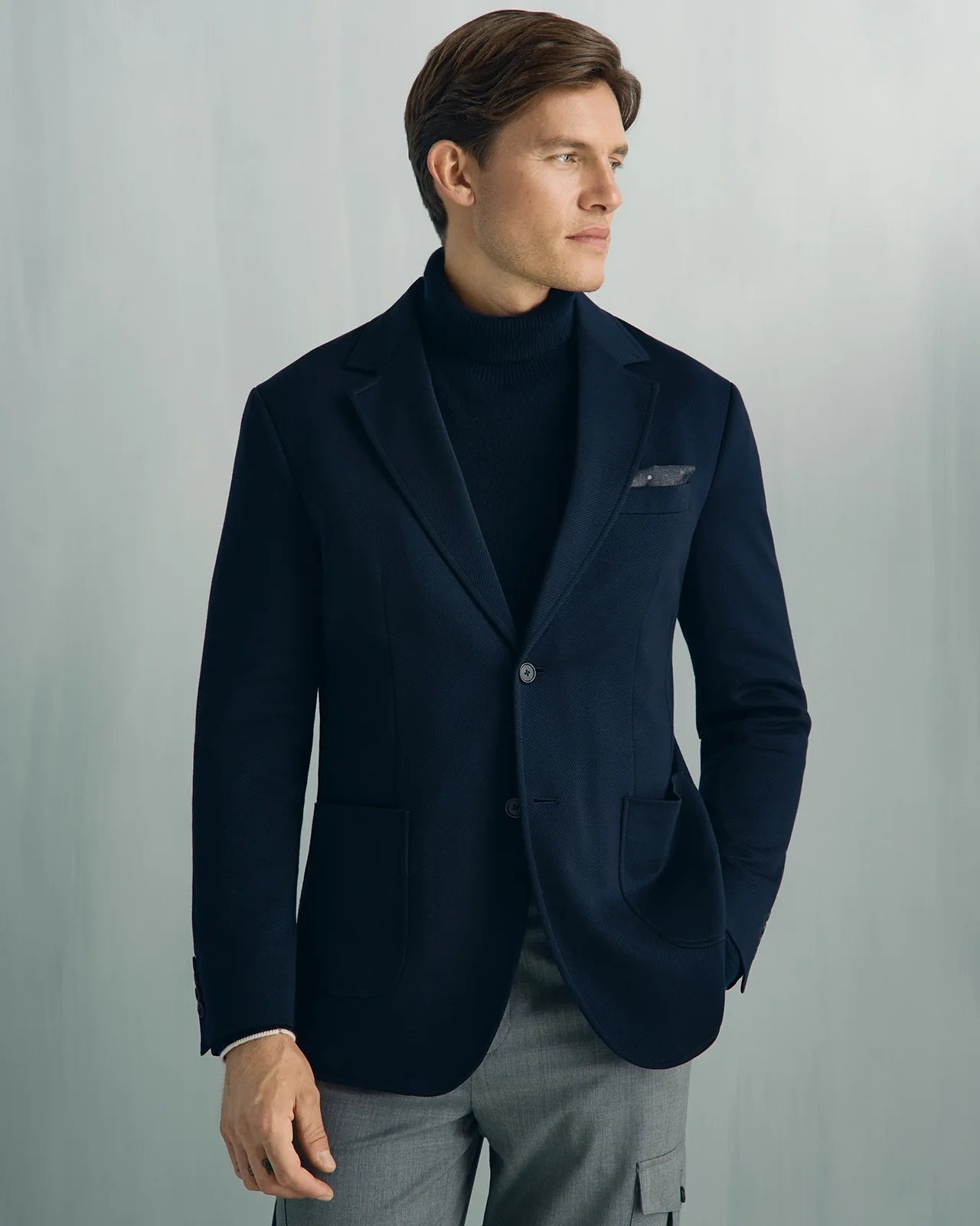 Yorkville Jersey Hooded Jacket - Yorkville Jersey Hooded Jacket Navy