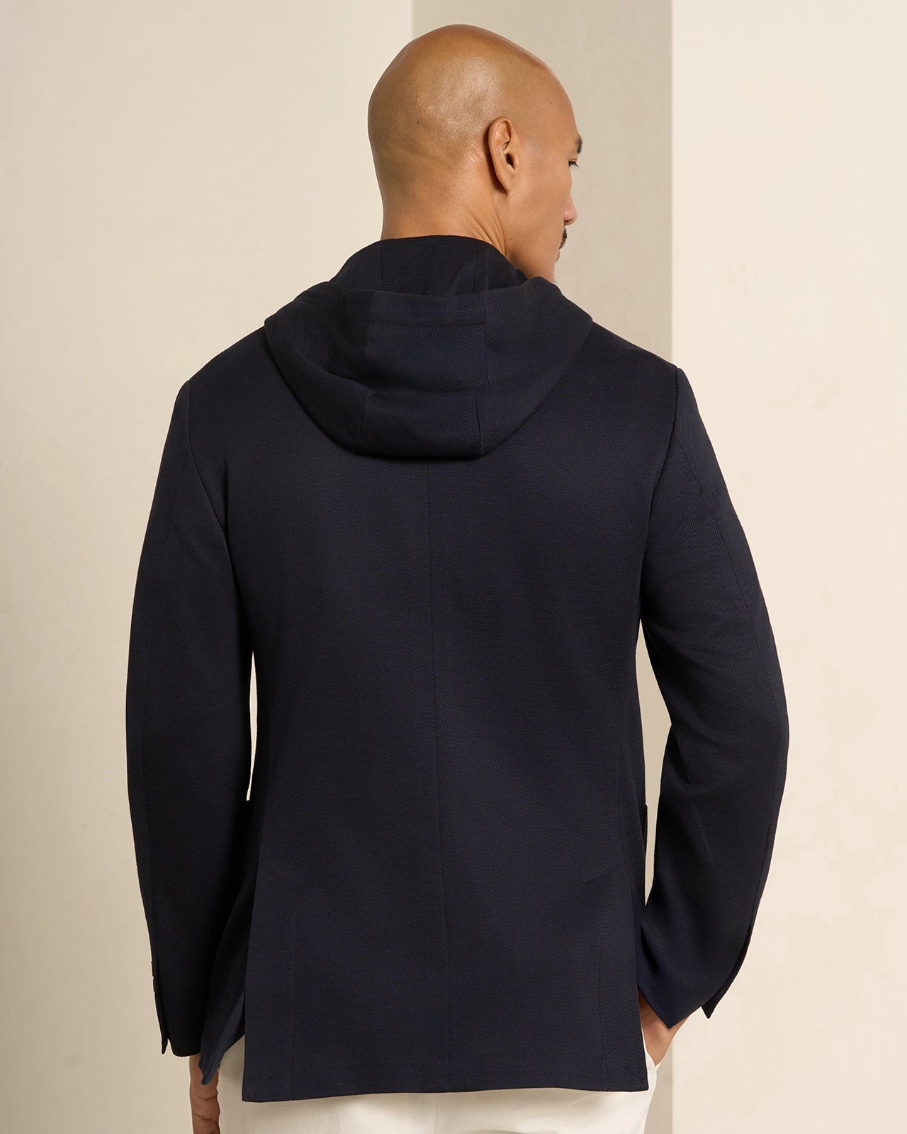 Yorkville Jersey Hooded Jacket - Yorkville Jersey Hooded Jacket Navy