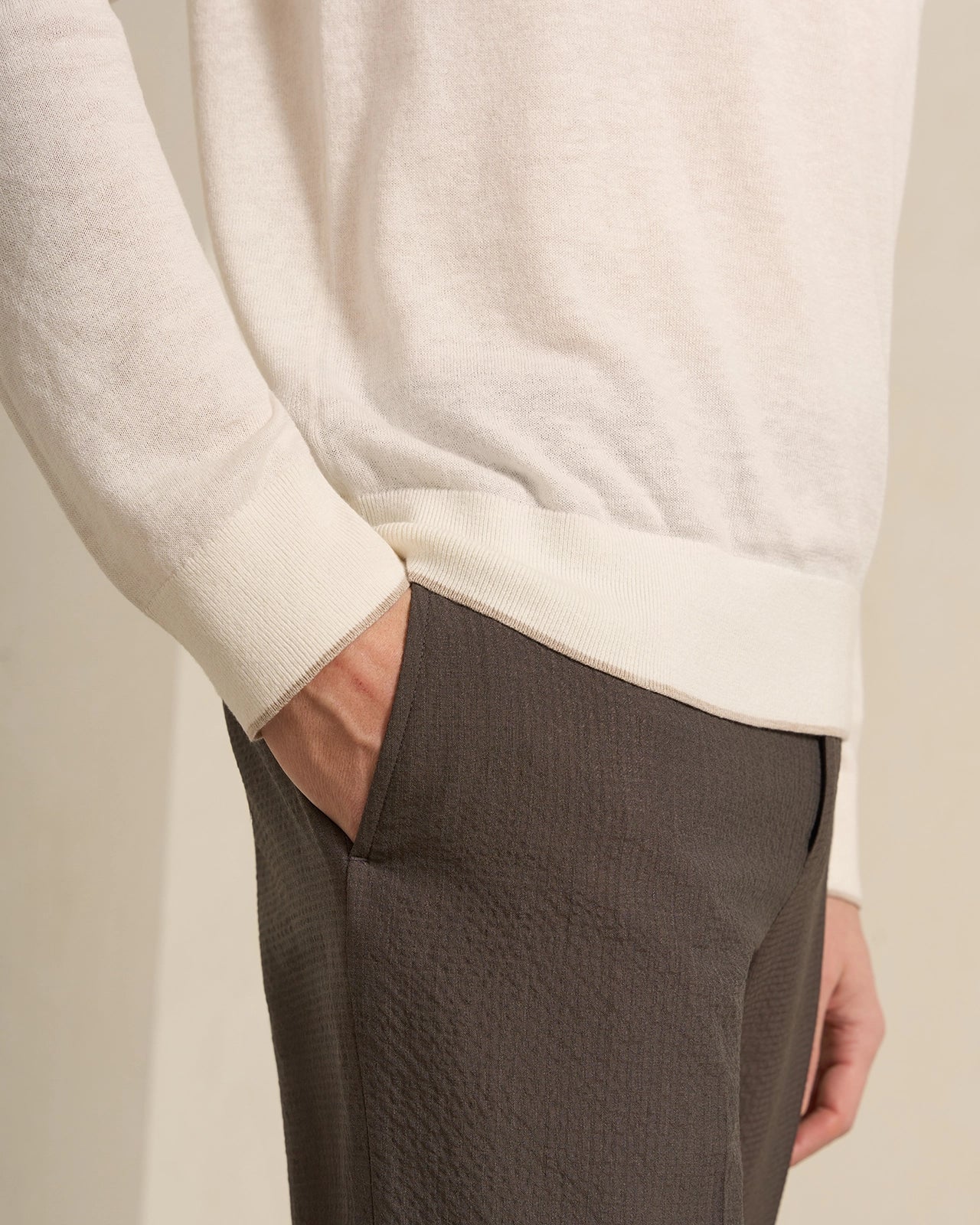 Tuscana Crewneck Pullover - Tuscana Crewneck Pullover Starch