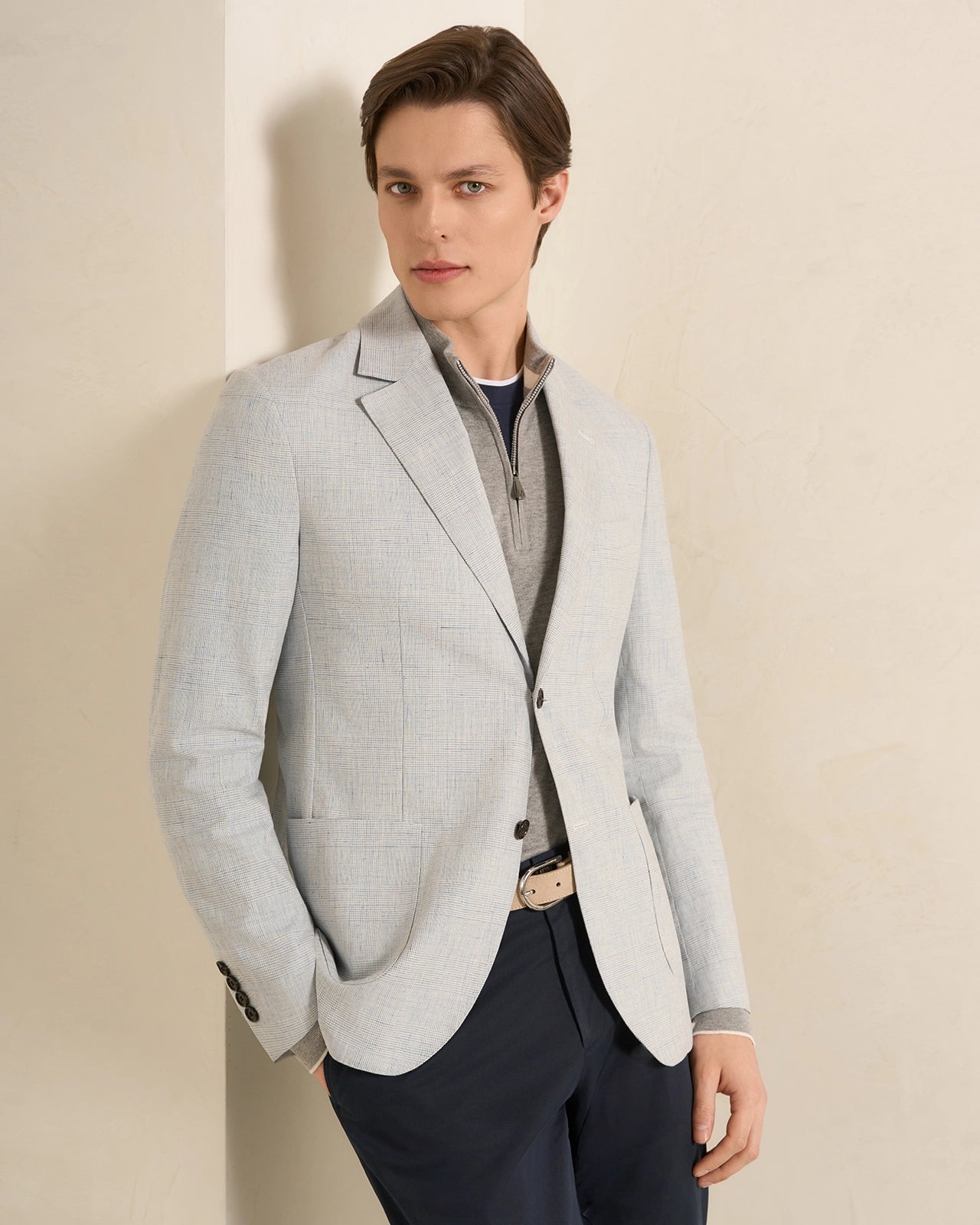Tuscana Quarter Zip - Tuscana Quarter Zip Grey Flannel