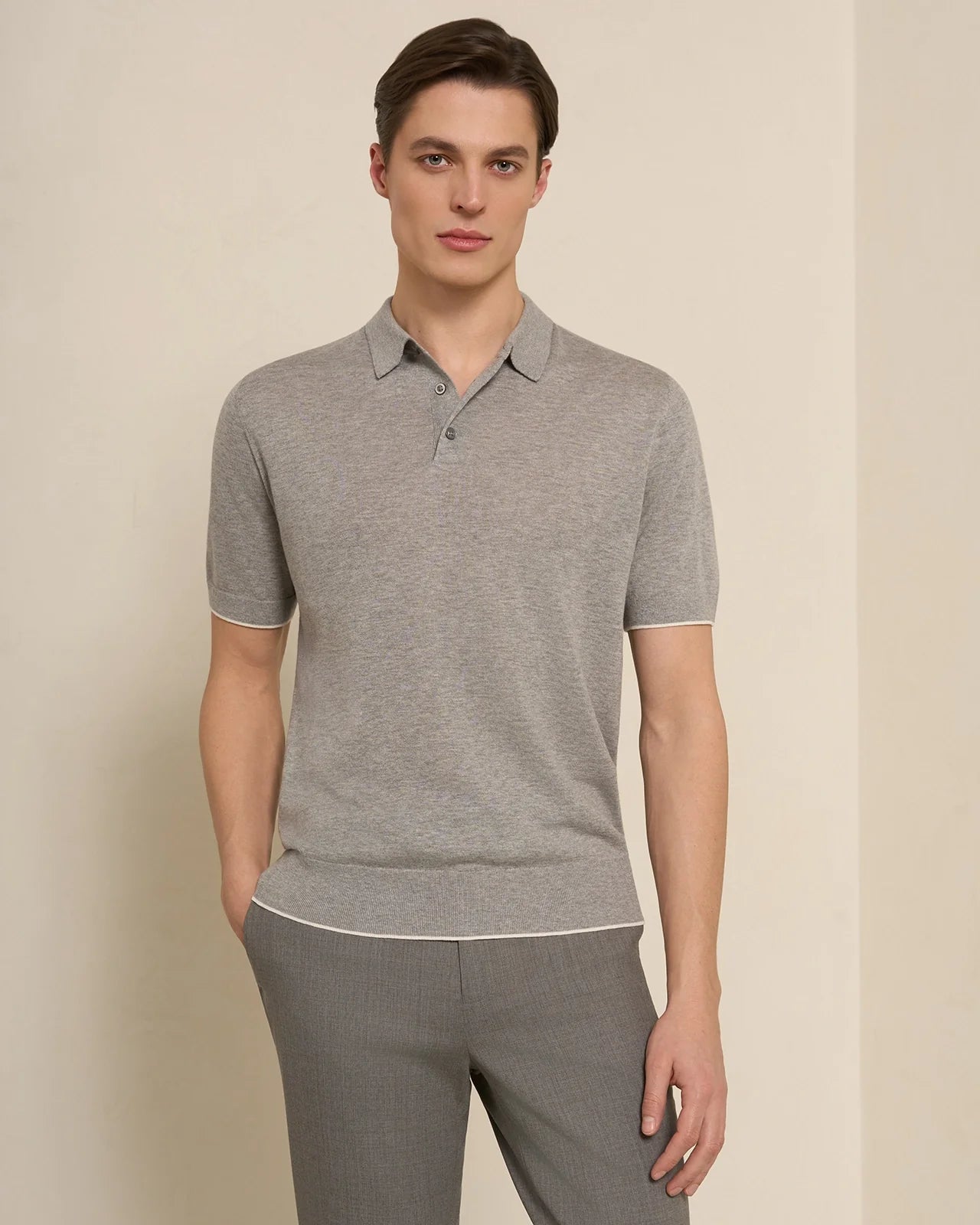 Tuscana Polo - Tuscana Polo Grey Flannel