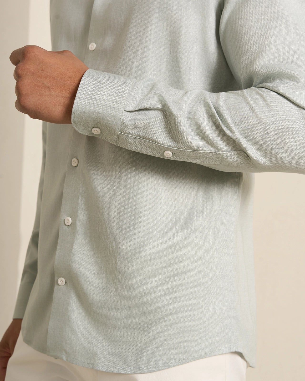 Performance Cotton Linen Everyday Shirt - Performance Cotton Linen Everyday Shirt Green