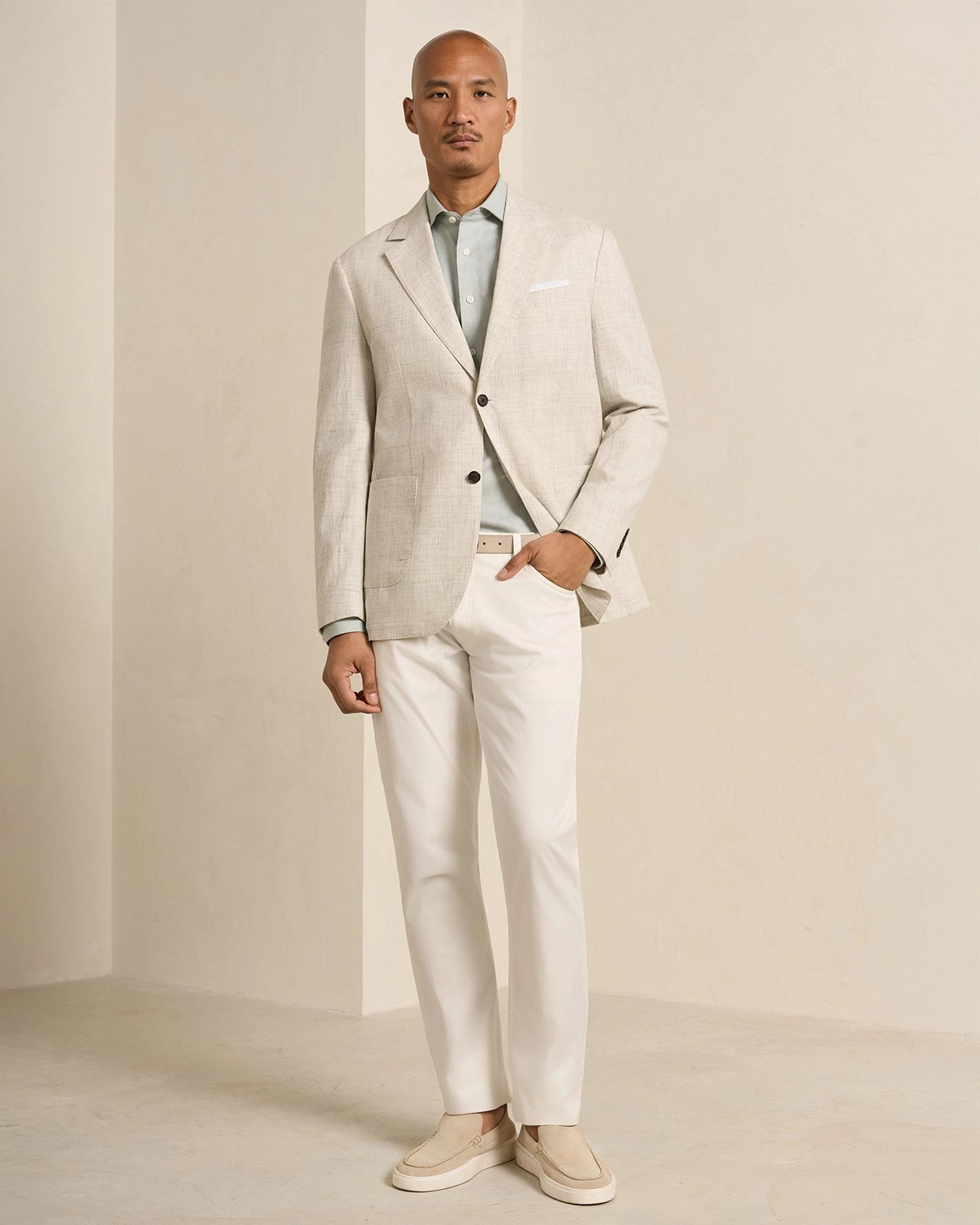 Performance Cotton Linen Everyday Shirt - Performance Cotton Linen Everyday Shirt Green