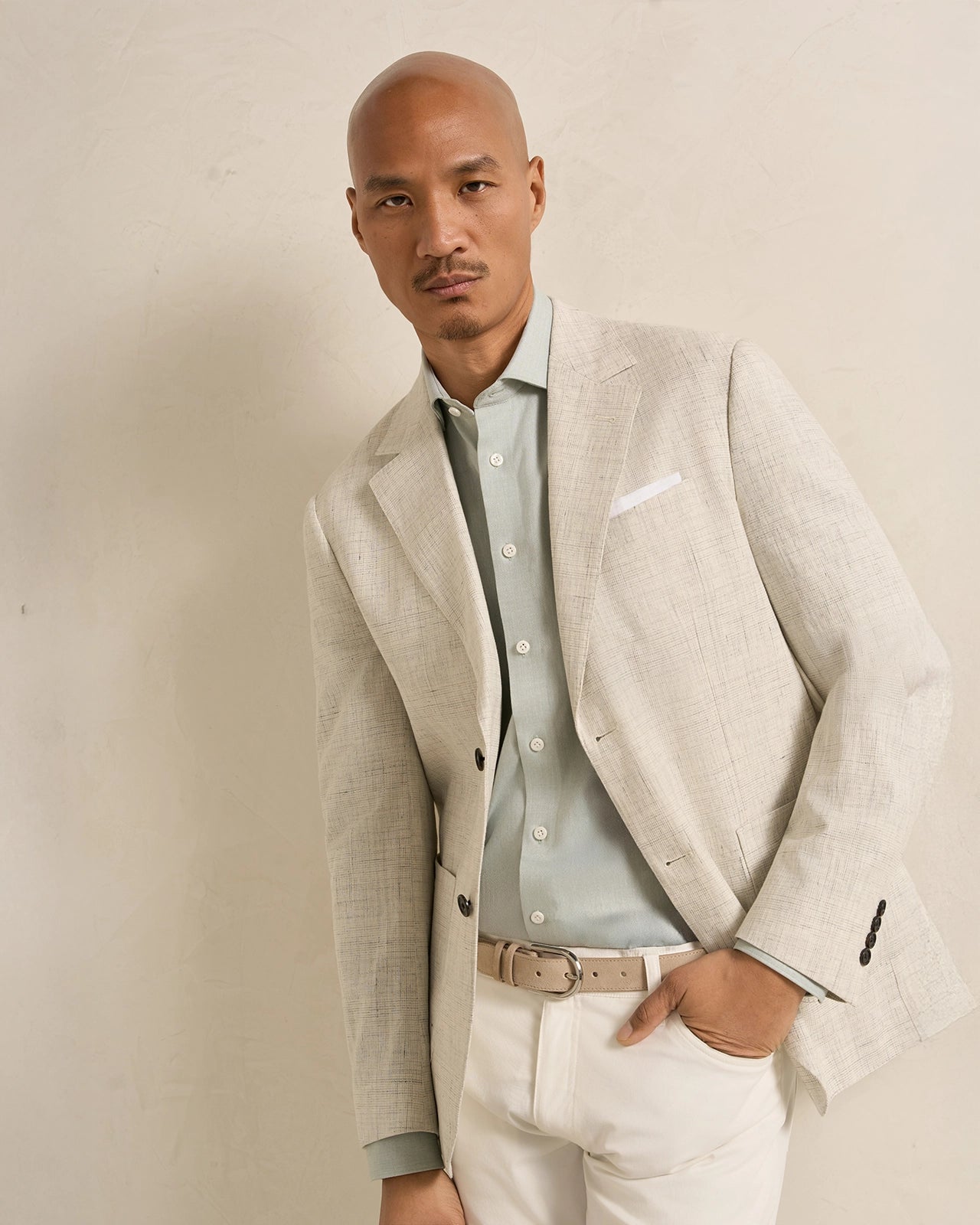 Performance Cotton Linen Everyday Shirt - Performance Cotton Linen Everyday Shirt Green