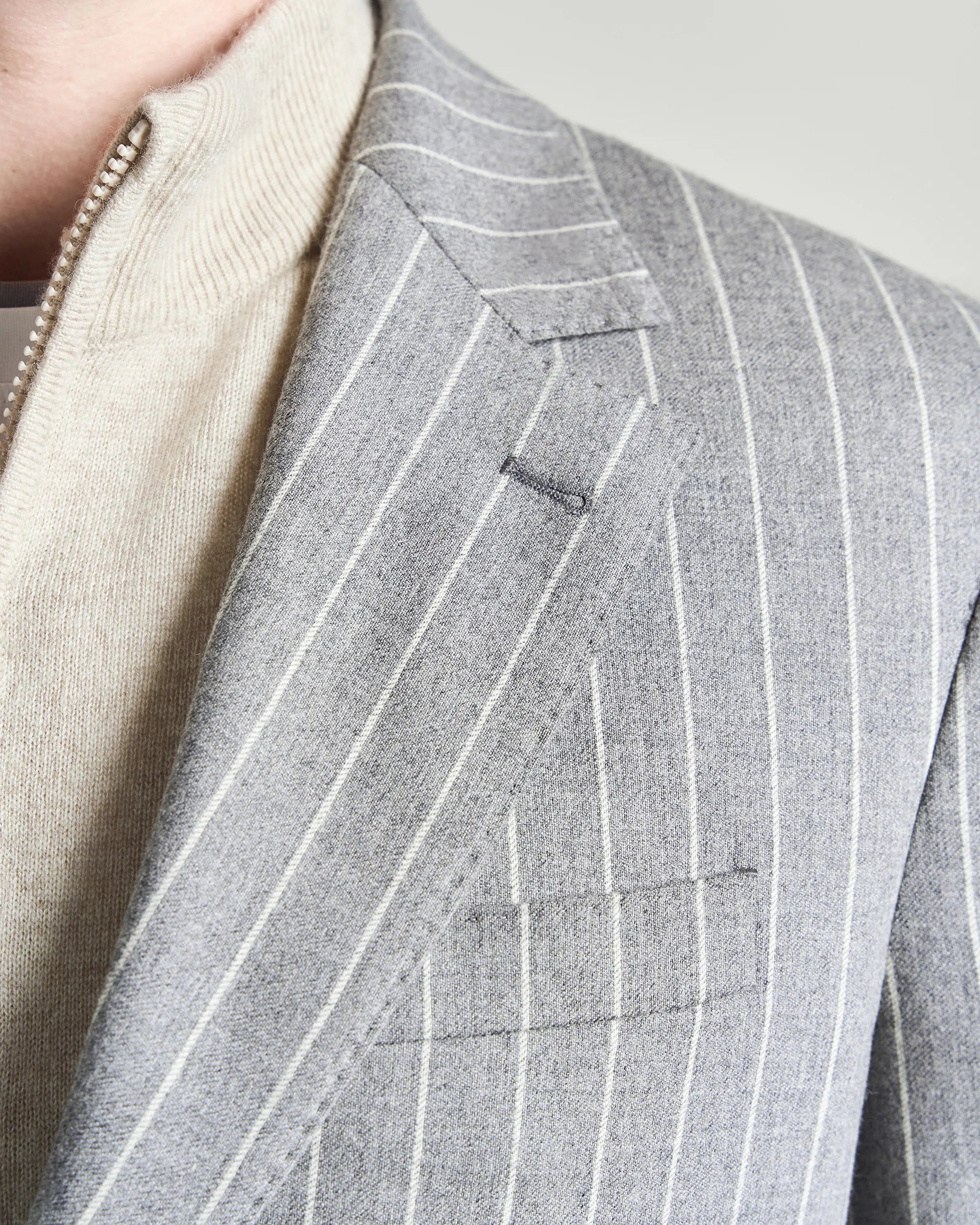 Malpensa Versa Pinstripe Suit - Malpensa Versa Pinstripe Suit Grey