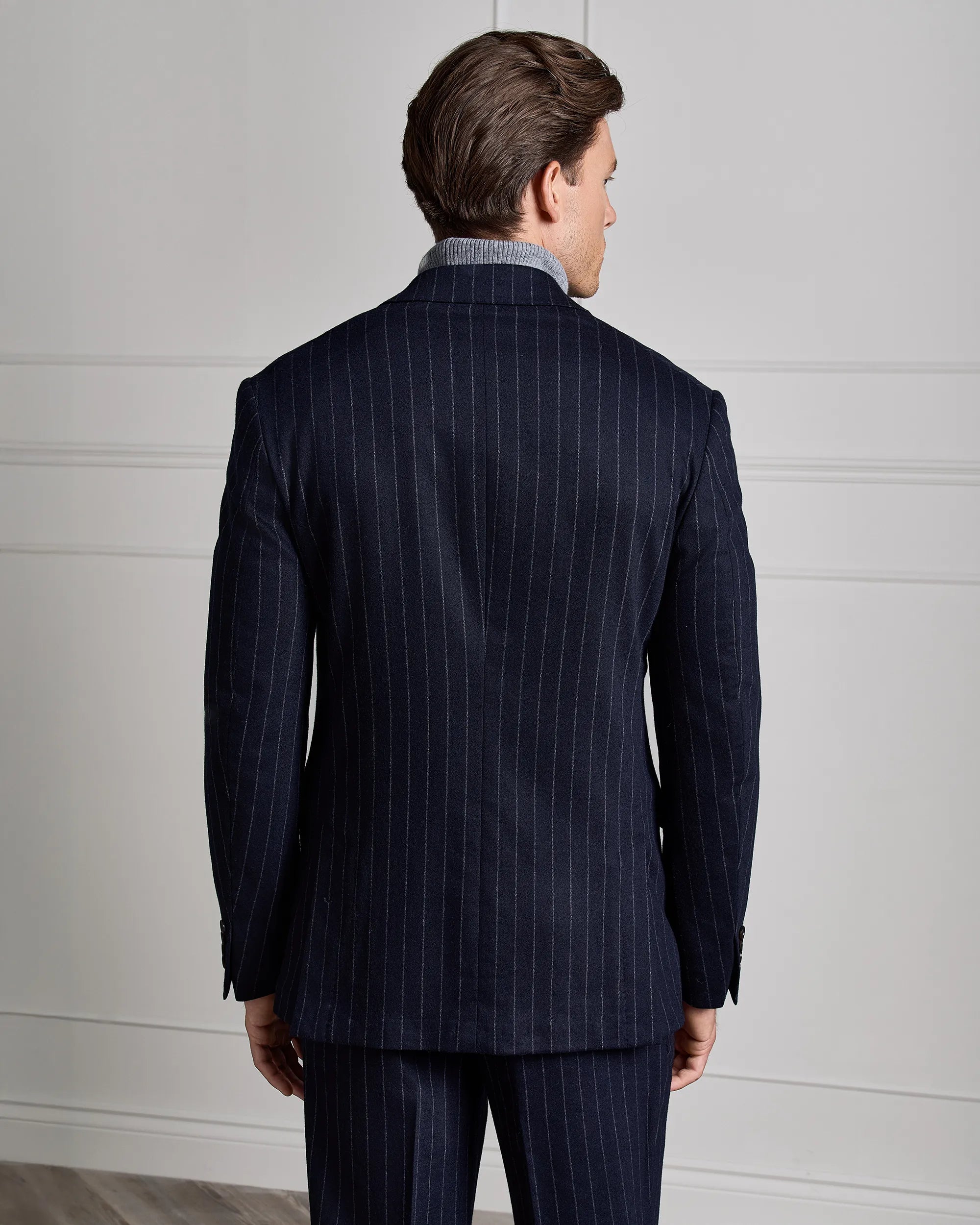 Malpensa Pinstripe Suit - Malpensa Pinstripe Suit Navy