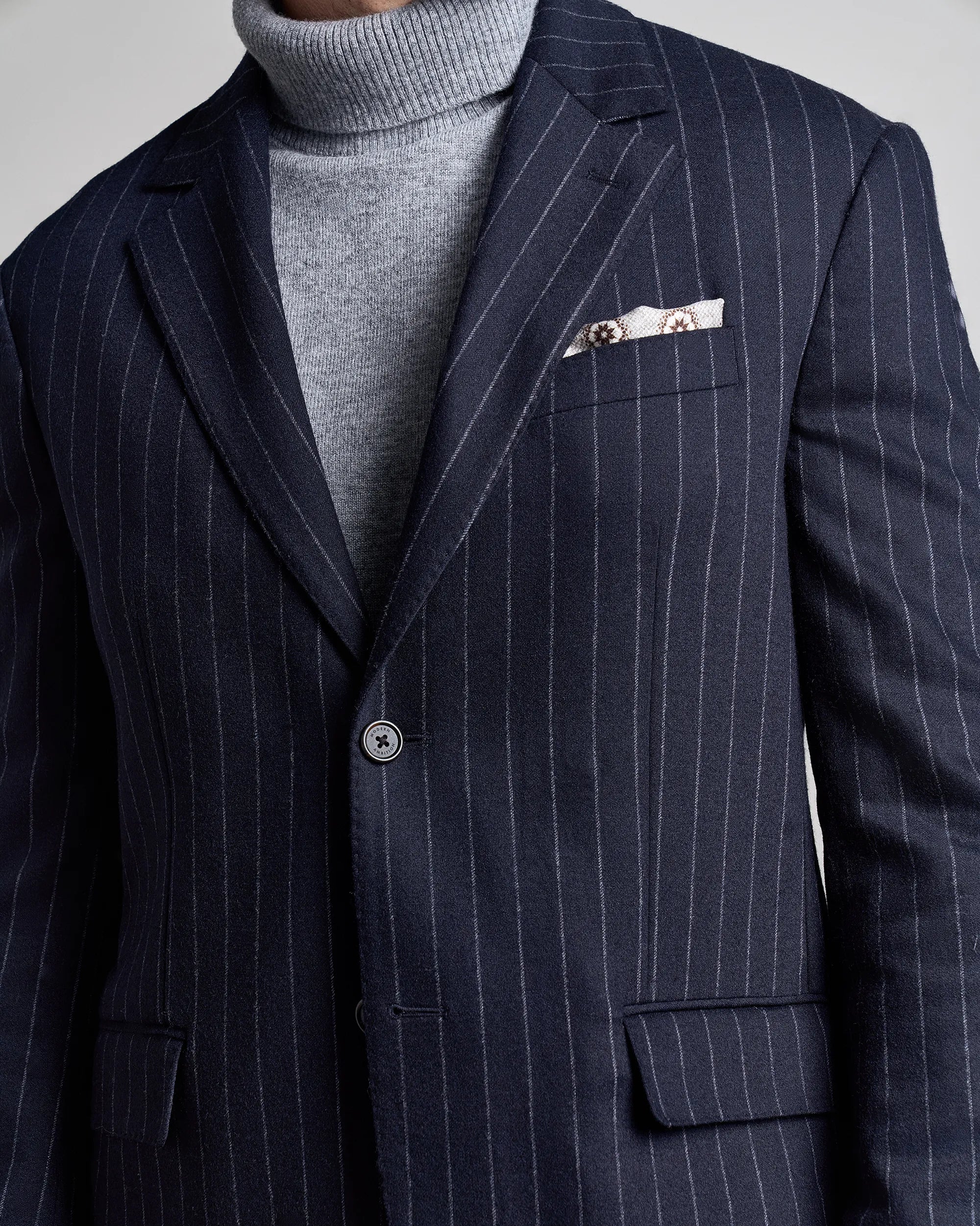 Malpensa Pinstripe Suit - Malpensa Pinstripe Suit Navy