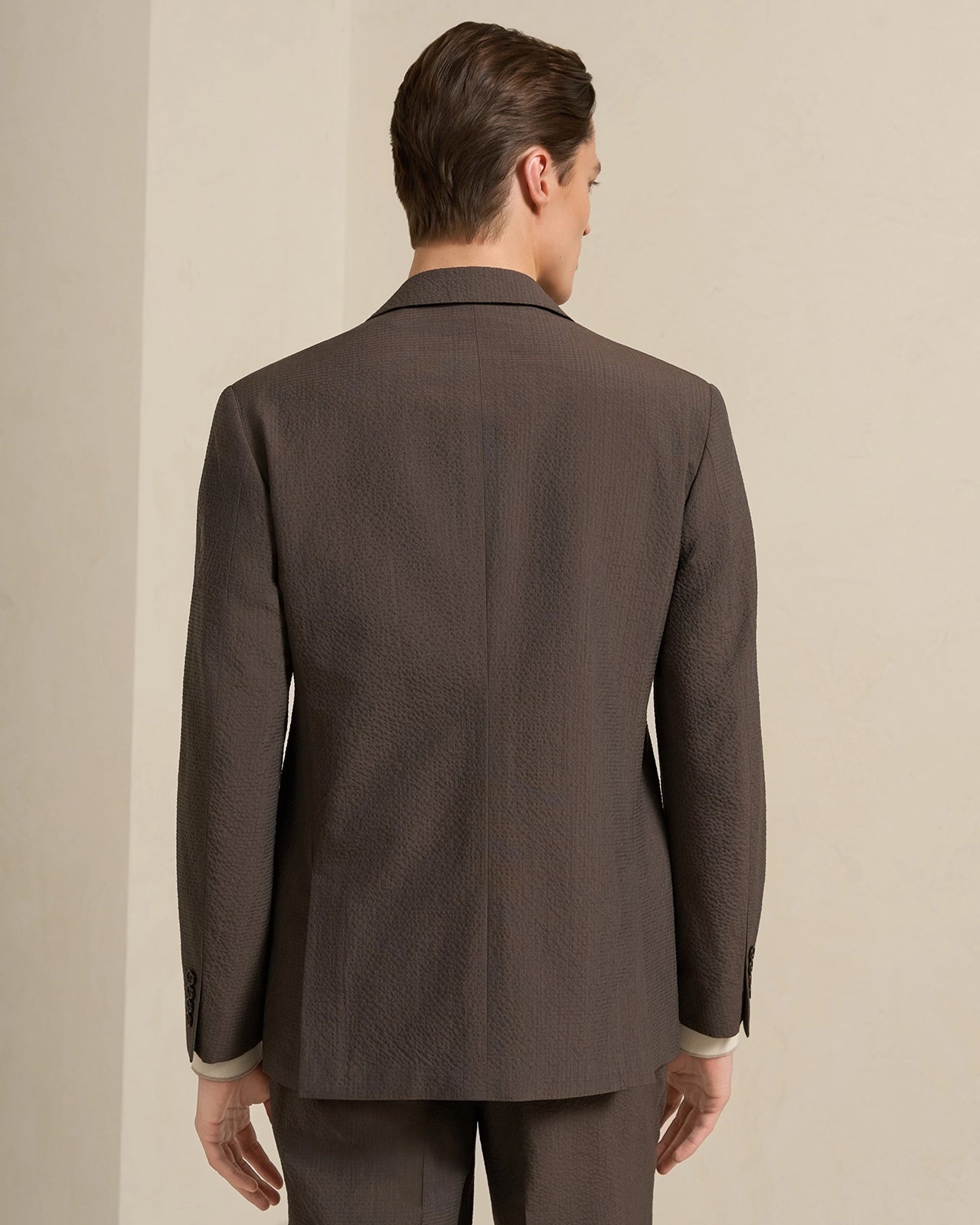 Malpensa Versa Seersucker Suit - Malpensa Versa Seersucker Suit Brown