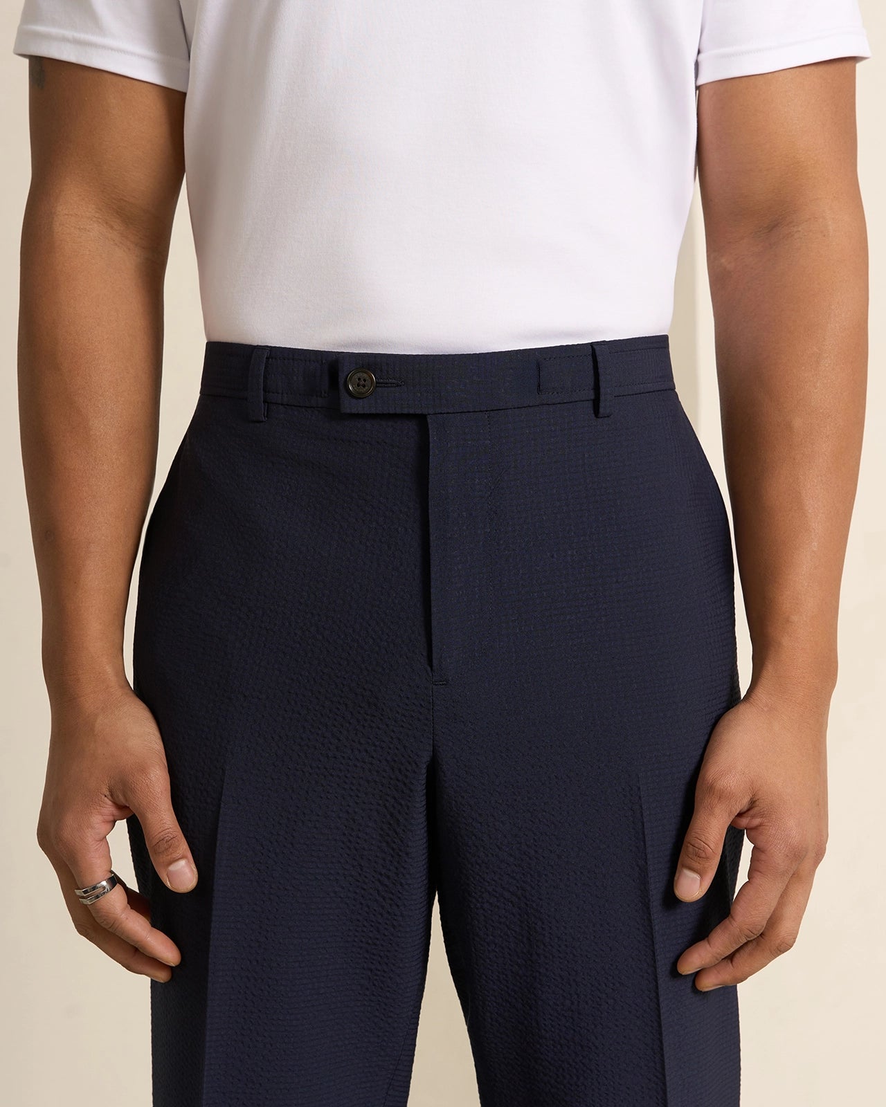 Malpensa Versa Seersucker Suit - Malpensa Versa Seersucker Suit Navy