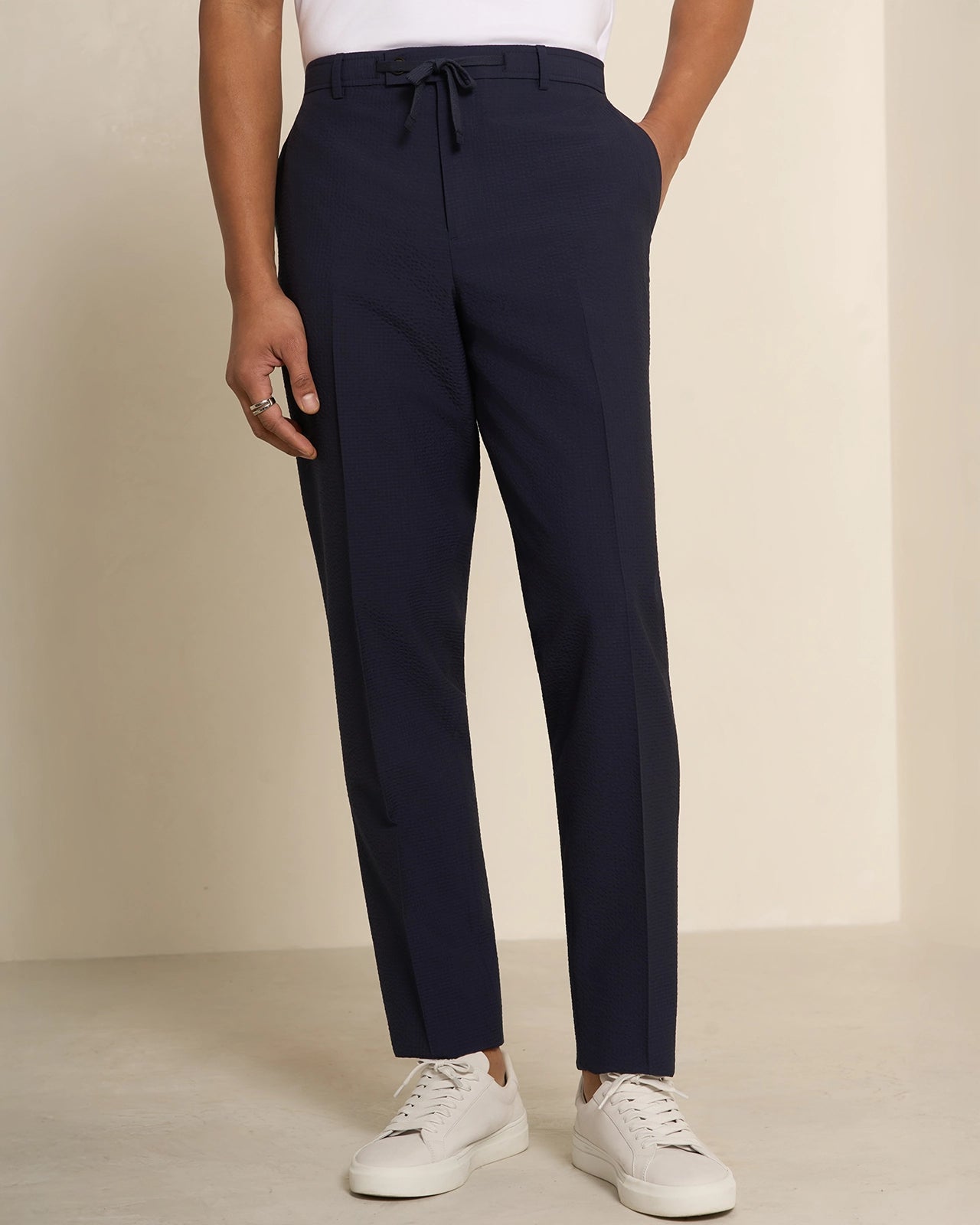 Malpensa Versa Seersucker Suit - Malpensa Versa Seersucker Suit Navy