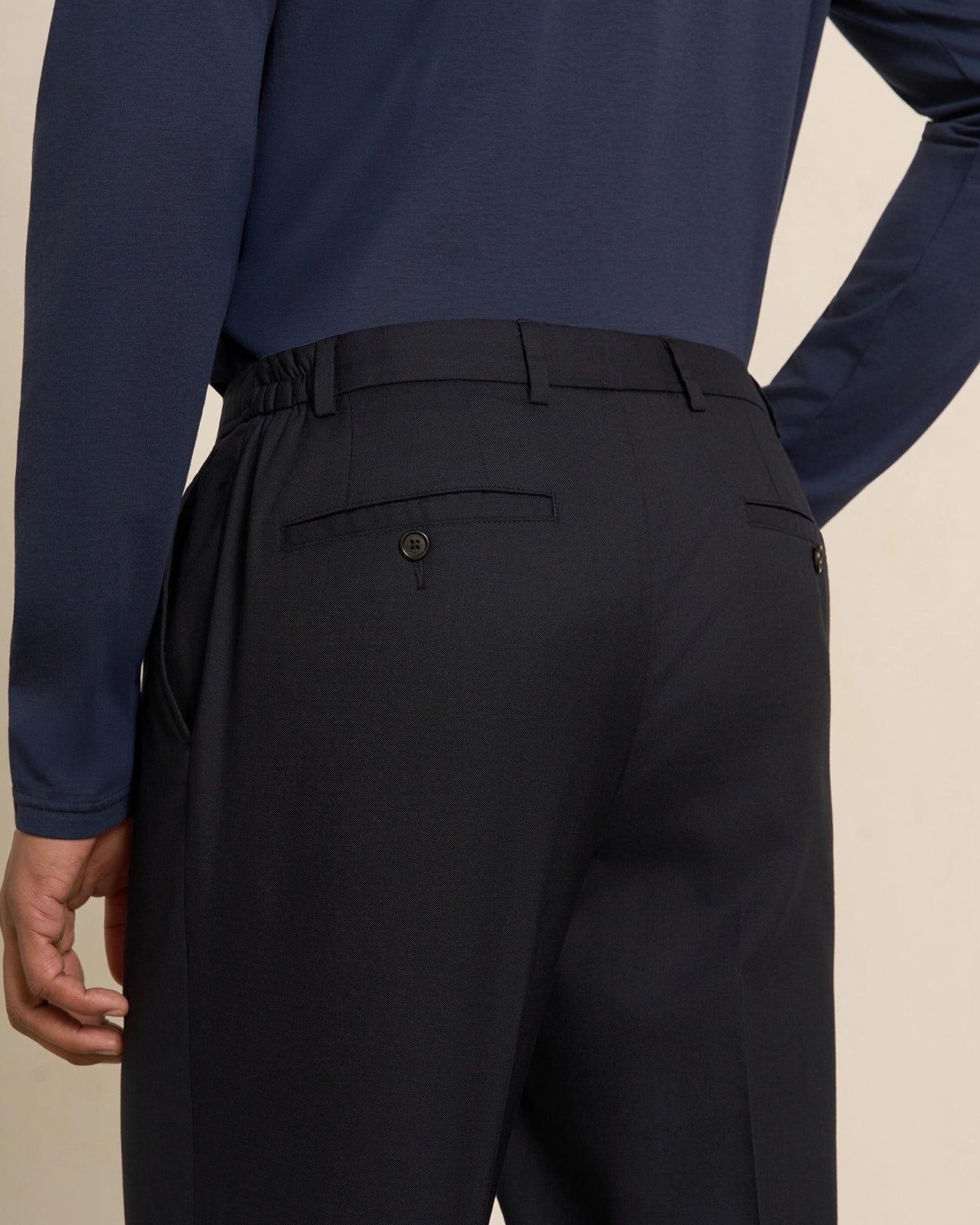 Malpensa Wool Cotton Suit - Malpensa Wool Cotton Suit Dark Navy