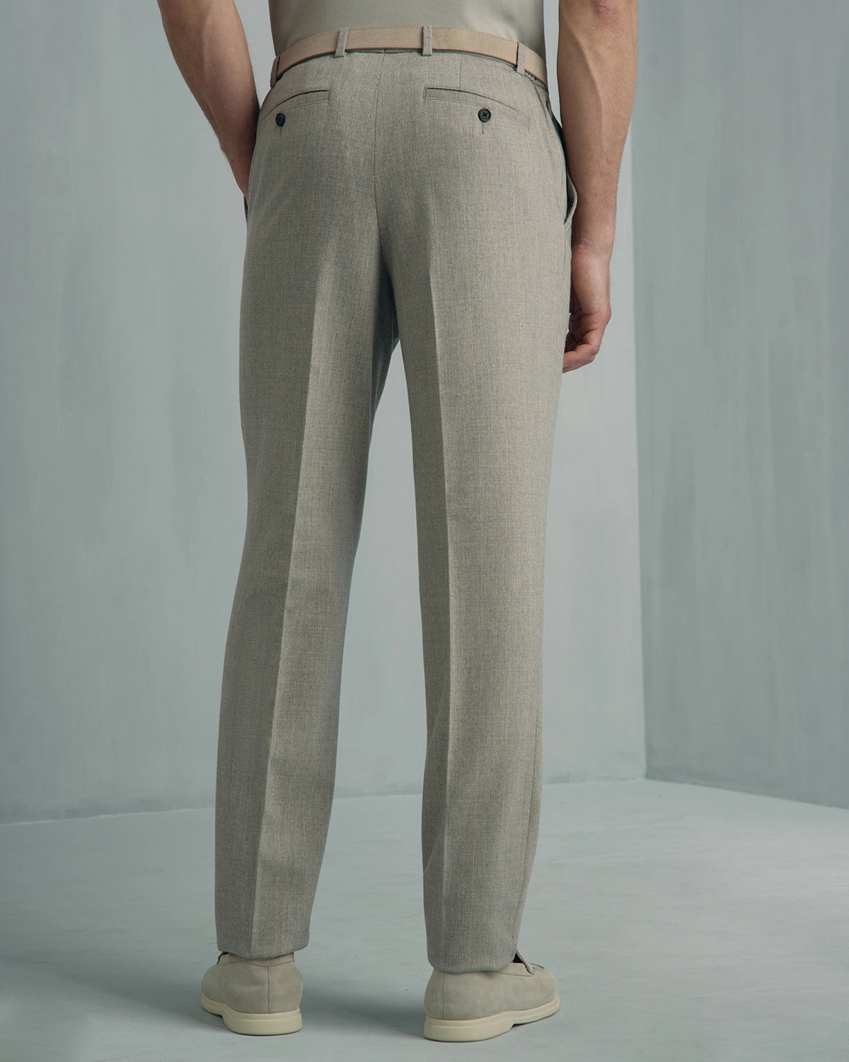 Malpensa Wool Cashmere 2-Tone Stripe Suit - Malpensa Wool Cashmere 2-Tone Stripe Suit Sage
